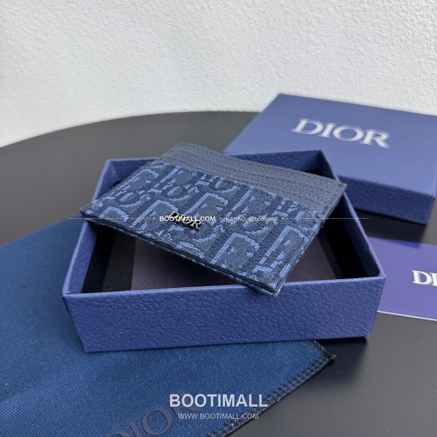 디올 CD 아이콘 그레인 카프스킨 카드지갑 Dior CD Icon Grained Calfskin Card Holder 8006 10cm 7