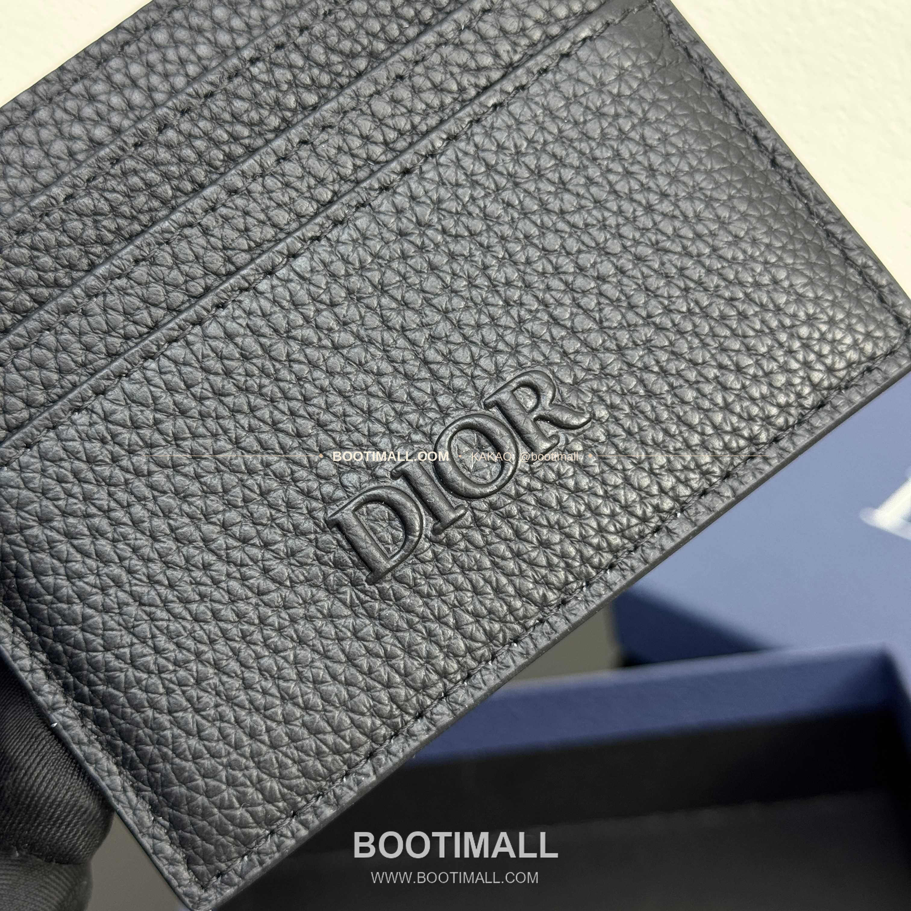 디올 CD 아이콘 그레인 카프스킨 카드지갑 Dior CD Icon Grained Calfskin Card Holder 8006 10cm 3