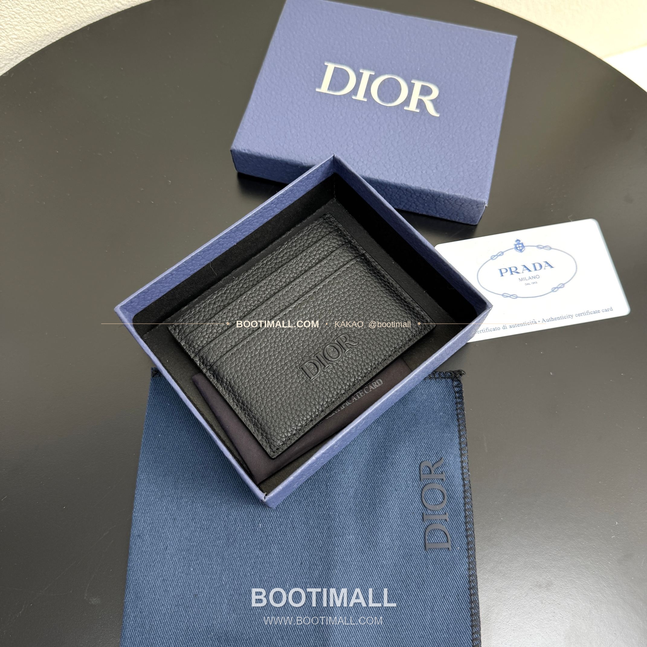 디올 CD 아이콘 그레인 카프스킨 카드지갑 Dior CD Icon Grained Calfskin Card Holder 8006 10cm 5