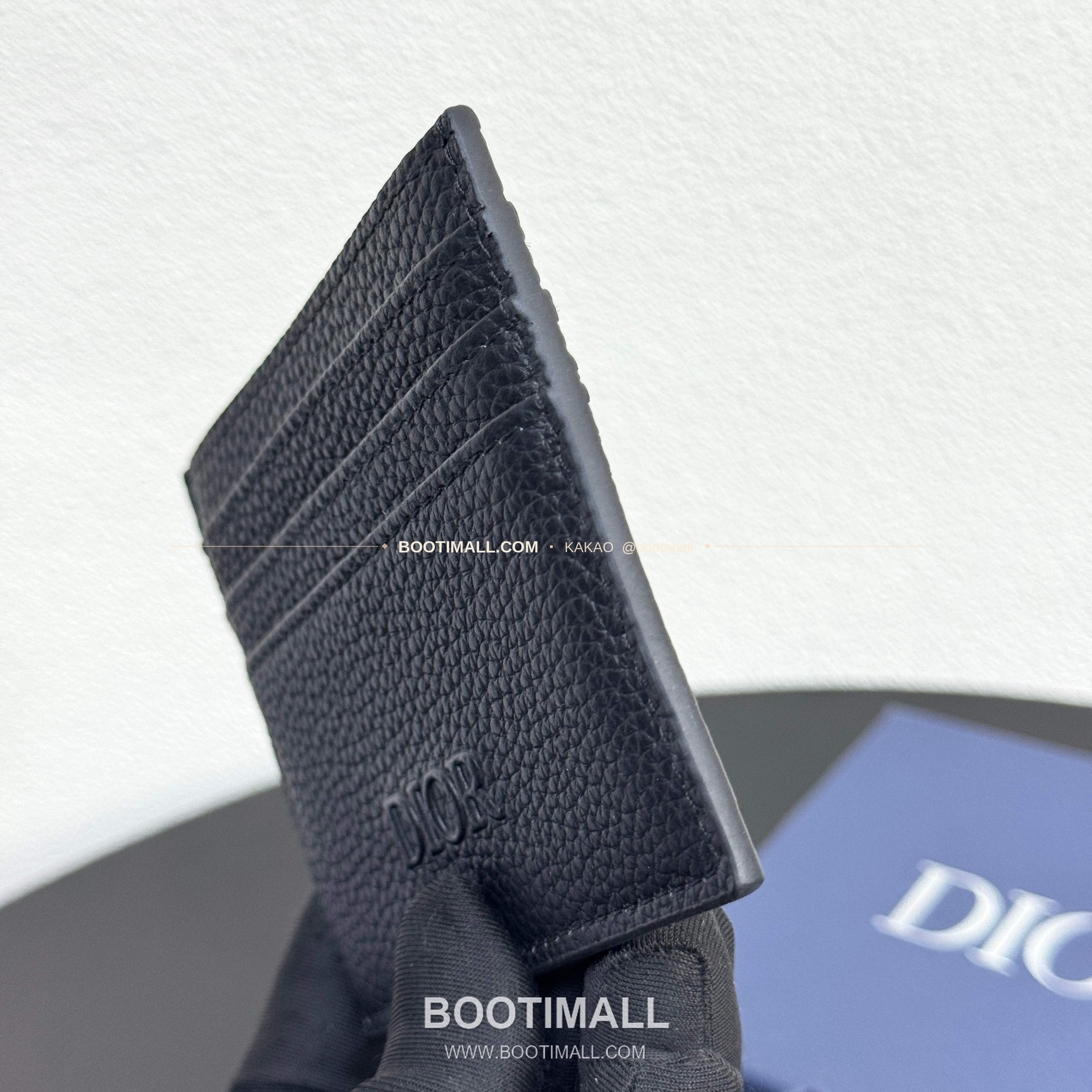 디올 CD 아이콘 그레인 카프스킨 카드지갑 Dior CD Icon Grained Calfskin Card Holder 8006 10cm 6