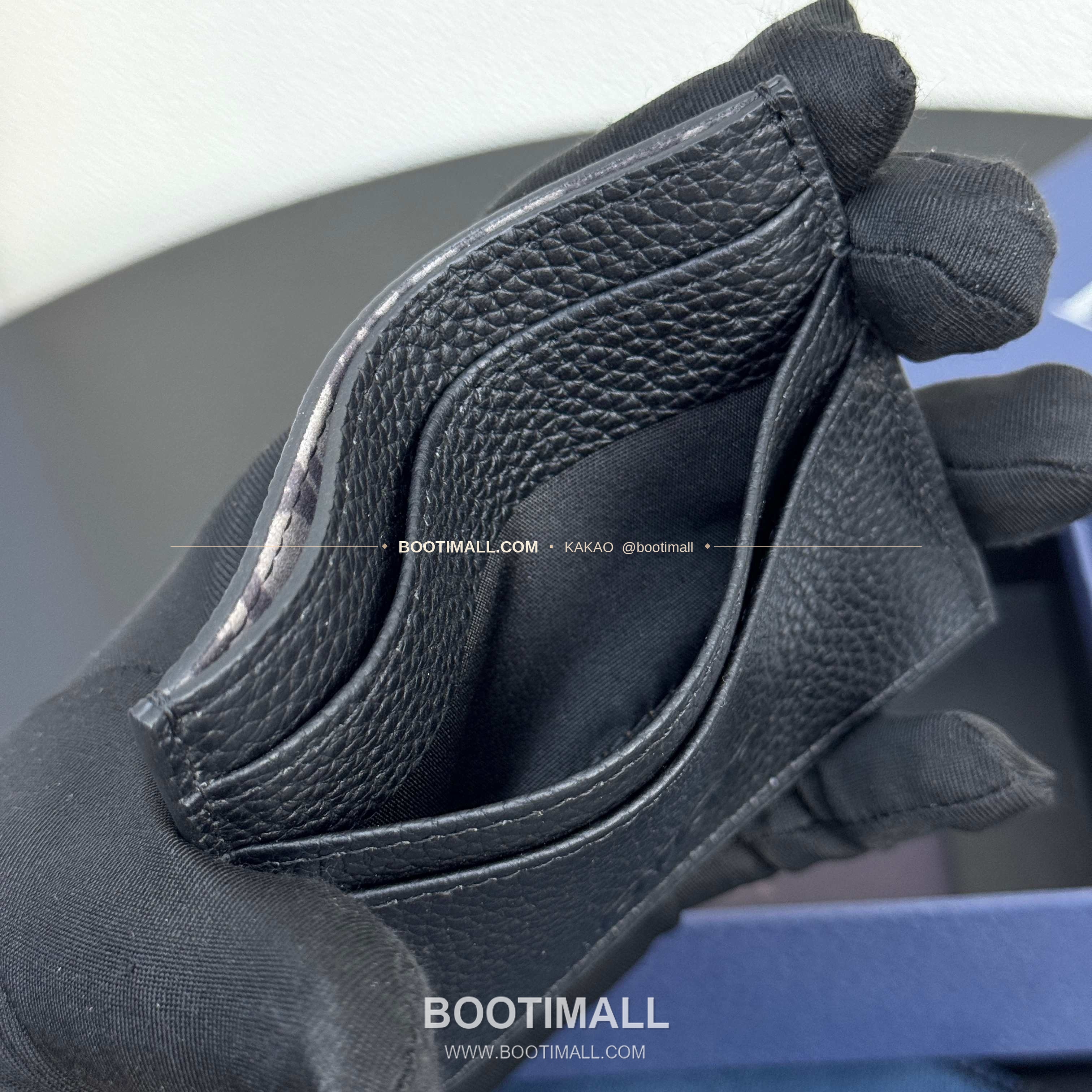 디올 CD 아이콘 그레인 카프스킨 카드지갑 Dior CD Icon Grained Calfskin Card Holder 8006 10cm 9