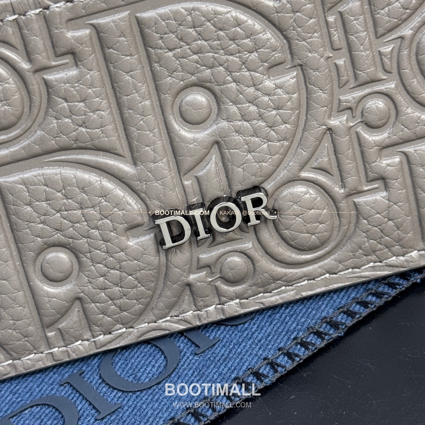 디올 CD 아이콘 그레인 카프스킨 카드지갑 Dior CD Icon Grained Calfskin Card Holder 8006 10cm 5