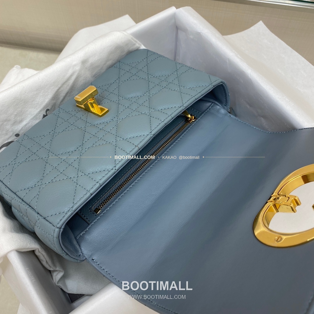 디올 카로 카프스킨 퀼팅 CD 로고 체인 숄더백 Dior Caro Calfskin Quilted CD Logo Chain Shoulder Bag 3360 20cm 7