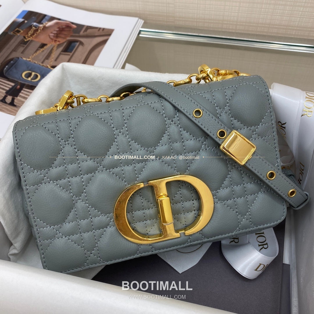 디올 카로 카프스킨 퀼팅 CD 로고 체인 숄더백 Dior Caro Calfskin Quilted CD Logo Chain Shoulder Bag 3360 20cm 1
