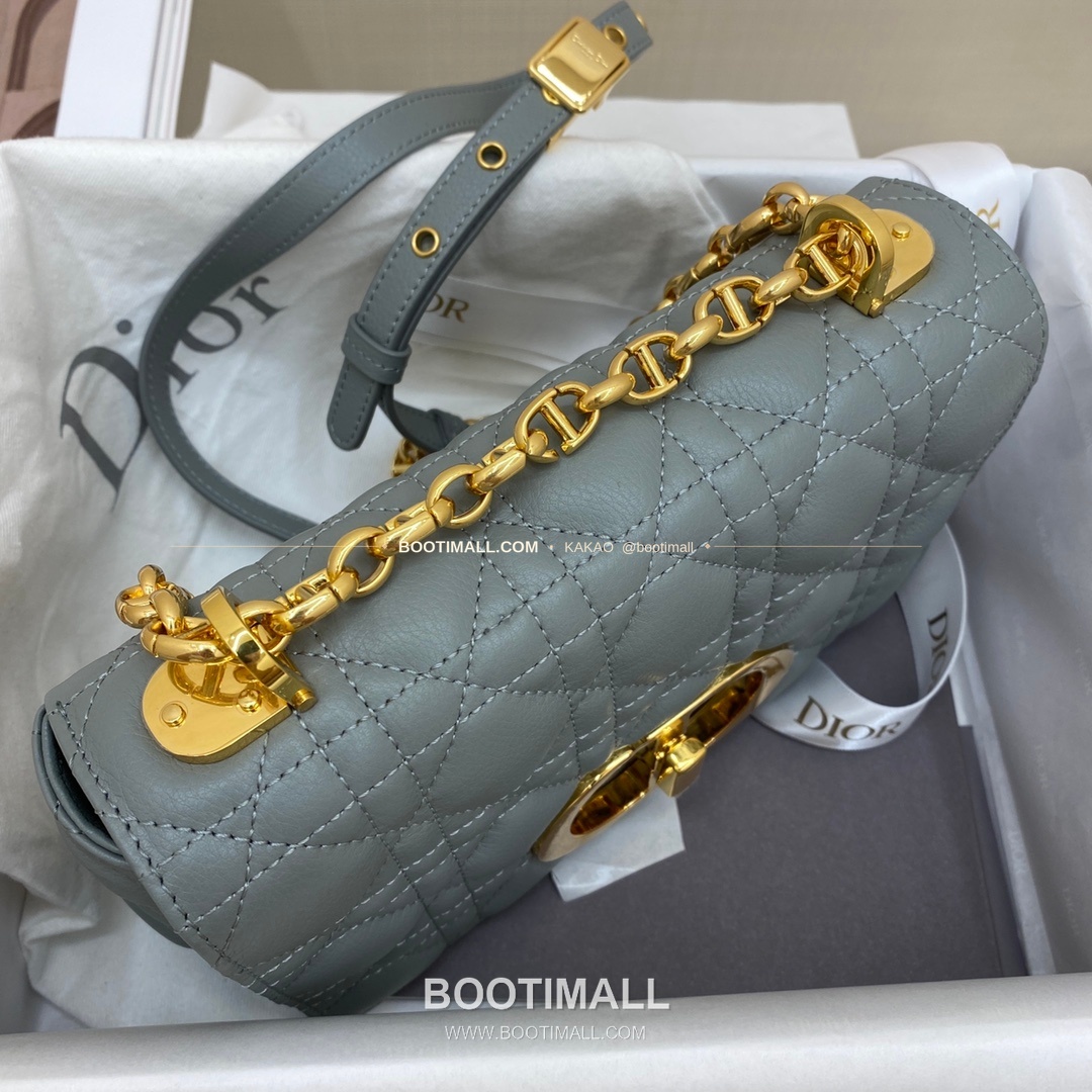 디올 카로 카프스킨 퀼팅 CD 로고 체인 숄더백 Dior Caro Calfskin Quilted CD Logo Chain Shoulder Bag 3360 20cm 5