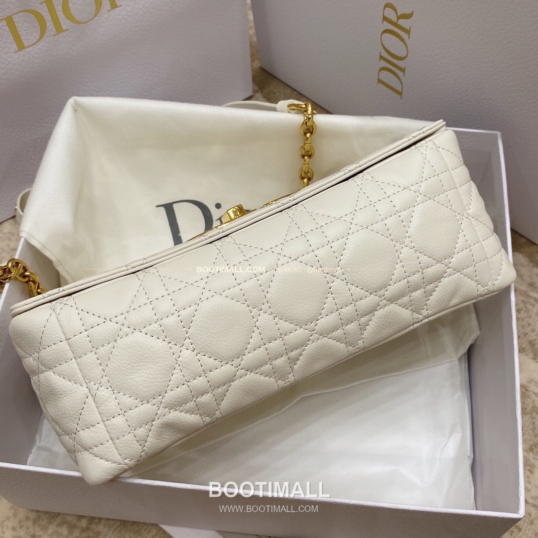 디올 카로 카프스킨 퀼팅 CD 로고 체인 숄더백 Dior Caro Calfskin Quilted CD Logo Chain Shoulder Bag 3370 25.5cm 6