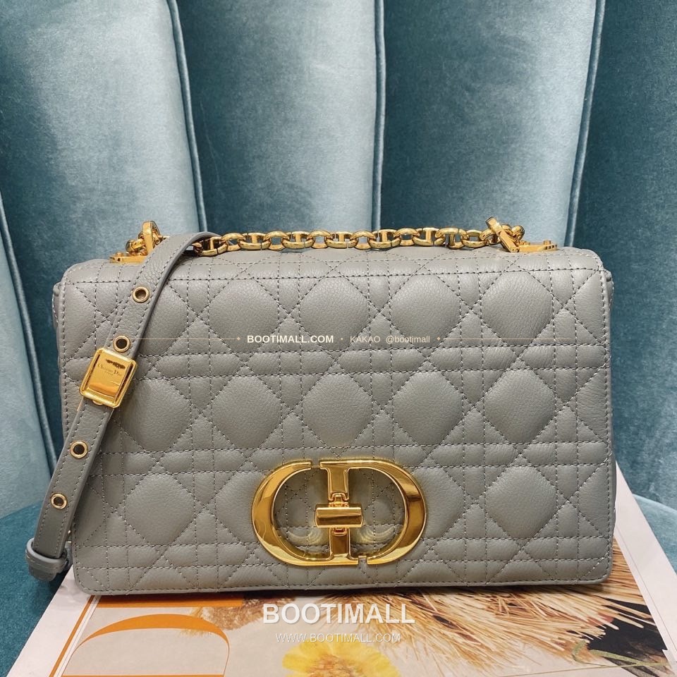 디올 카로 카프스킨 퀼팅 CD 로고 체인 숄더백 Dior Caro Calfskin Quilted CD Logo Chain Shoulder Bag 3370 25.5cm 1