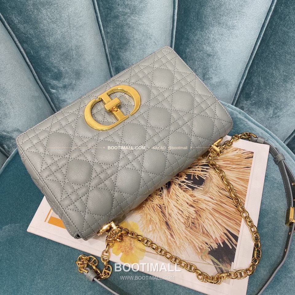 디올 카로 카프스킨 퀼팅 CD 로고 체인 숄더백 Dior Caro Calfskin Quilted CD Logo Chain Shoulder Bag 3370 25.5cm 6