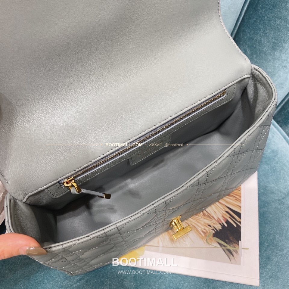 디올 카로 카프스킨 퀼팅 CD 로고 체인 숄더백 Dior Caro Calfskin Quilted CD Logo Chain Shoulder Bag 3370 25.5cm 8