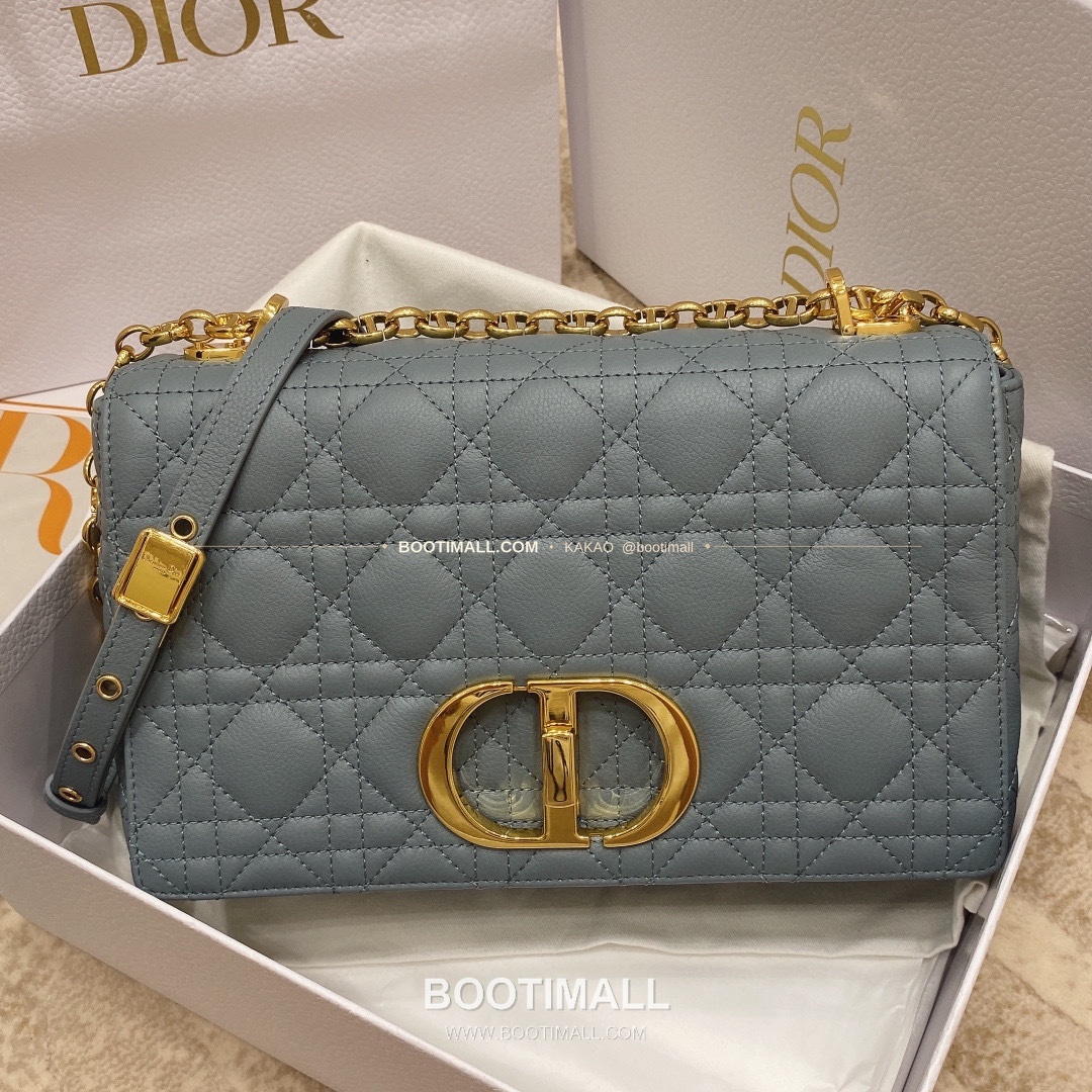 디올 카로 카프스킨 퀼팅 CD 로고 체인 숄더백 Dior Caro Calfskin Quilted CD Logo Chain Shoulder Bag 3370 25.5cm 1