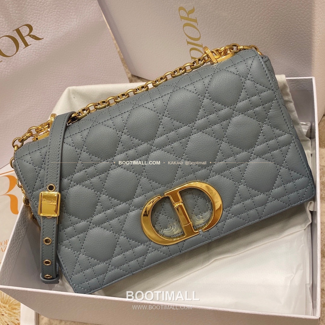 디올 카로 카프스킨 퀼팅 CD 로고 체인 숄더백 Dior Caro Calfskin Quilted CD Logo Chain Shoulder Bag 3370 25.5cm 2