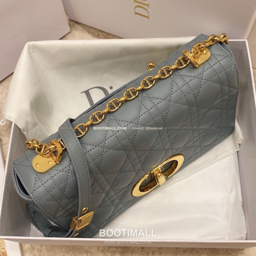 디올 카로 카프스킨 퀼팅 CD 로고 체인 숄더백 Dior Caro Calfskin Quilted CD Logo Chain Shoulder Bag 3370 25.5cm 4
