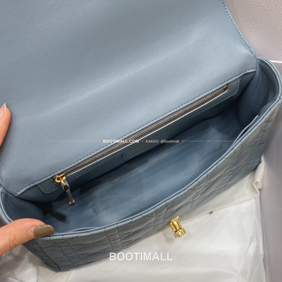 디올 카로 카프스킨 퀼팅 CD 로고 체인 숄더백 Dior Caro Calfskin Quilted CD Logo Chain Shoulder Bag 3370 25.5cm 8