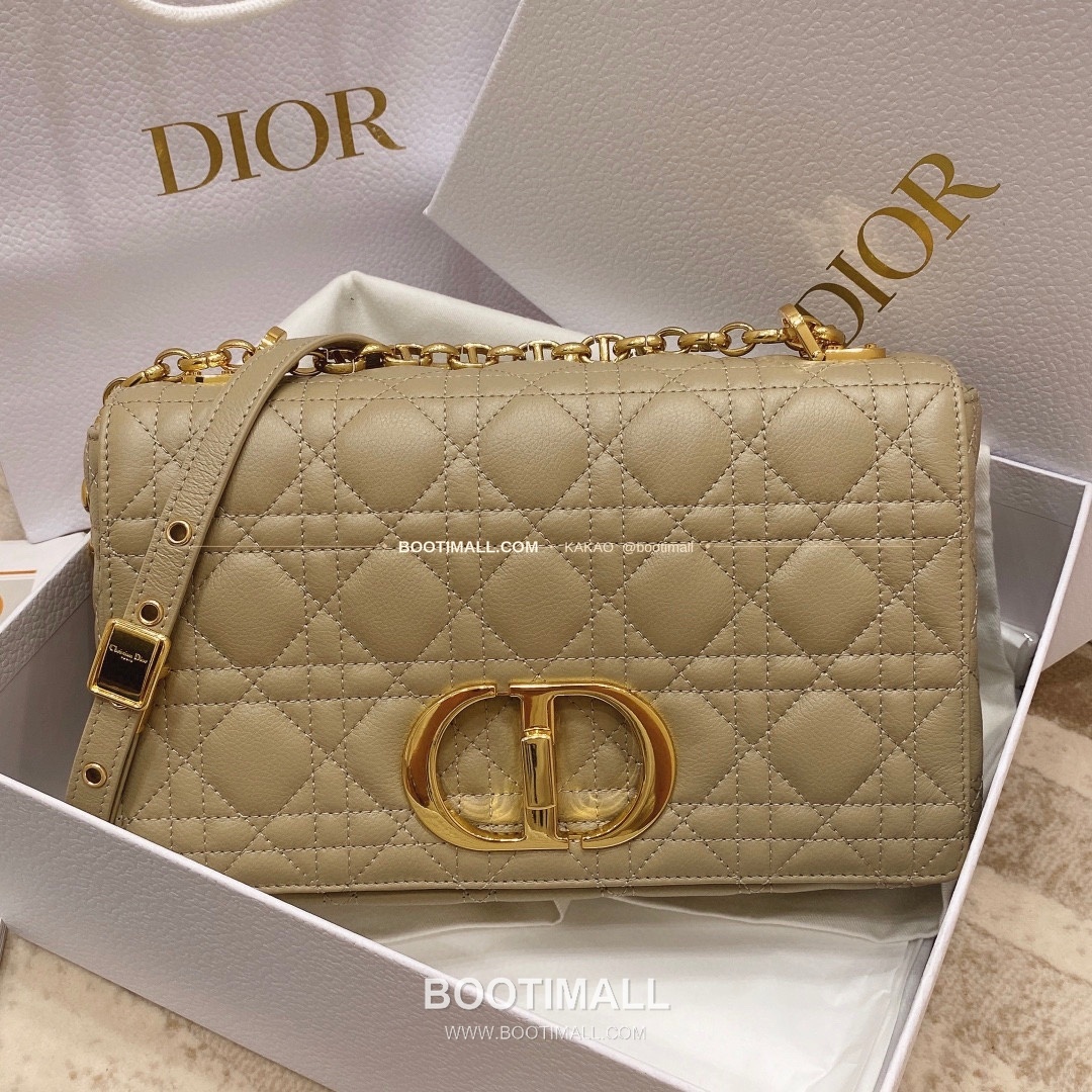 디올 카로 카프스킨 퀼팅 CD 로고 체인 숄더백 Dior Caro Calfskin Quilted CD Logo Chain Shoulder Bag 3370 25.5cm 1