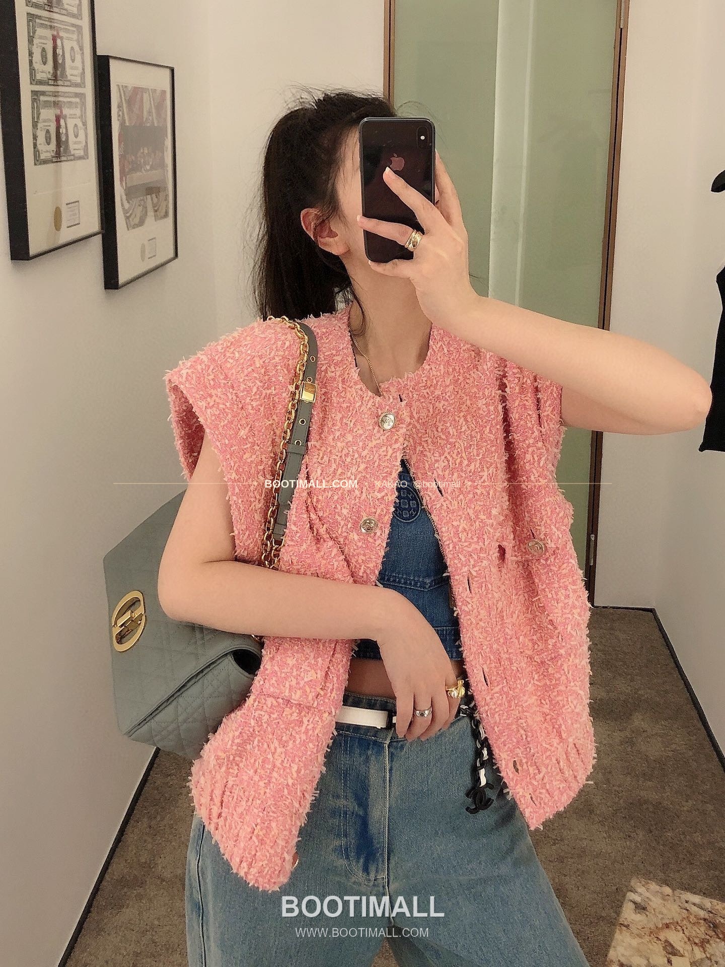 디올 카로 카프스킨 퀼팅 CD 로고 체인 숄더백 Dior Caro Calfskin Quilted CD Logo Chain Shoulder Bag 3380 28cm 1