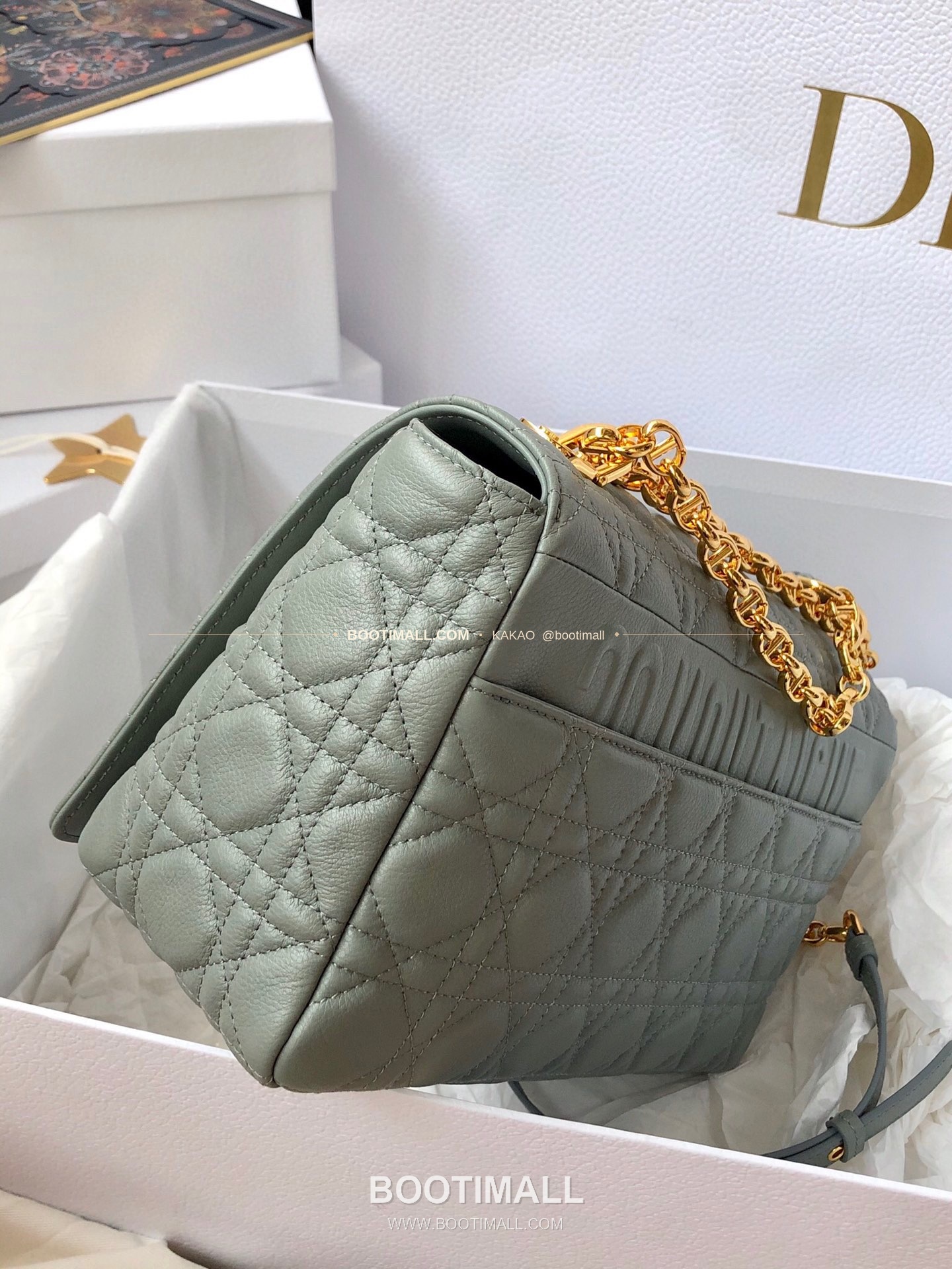 디올 카로 카프스킨 퀼팅 CD 로고 체인 숄더백 Dior Caro Calfskin Quilted CD Logo Chain Shoulder Bag 3380 28cm 9