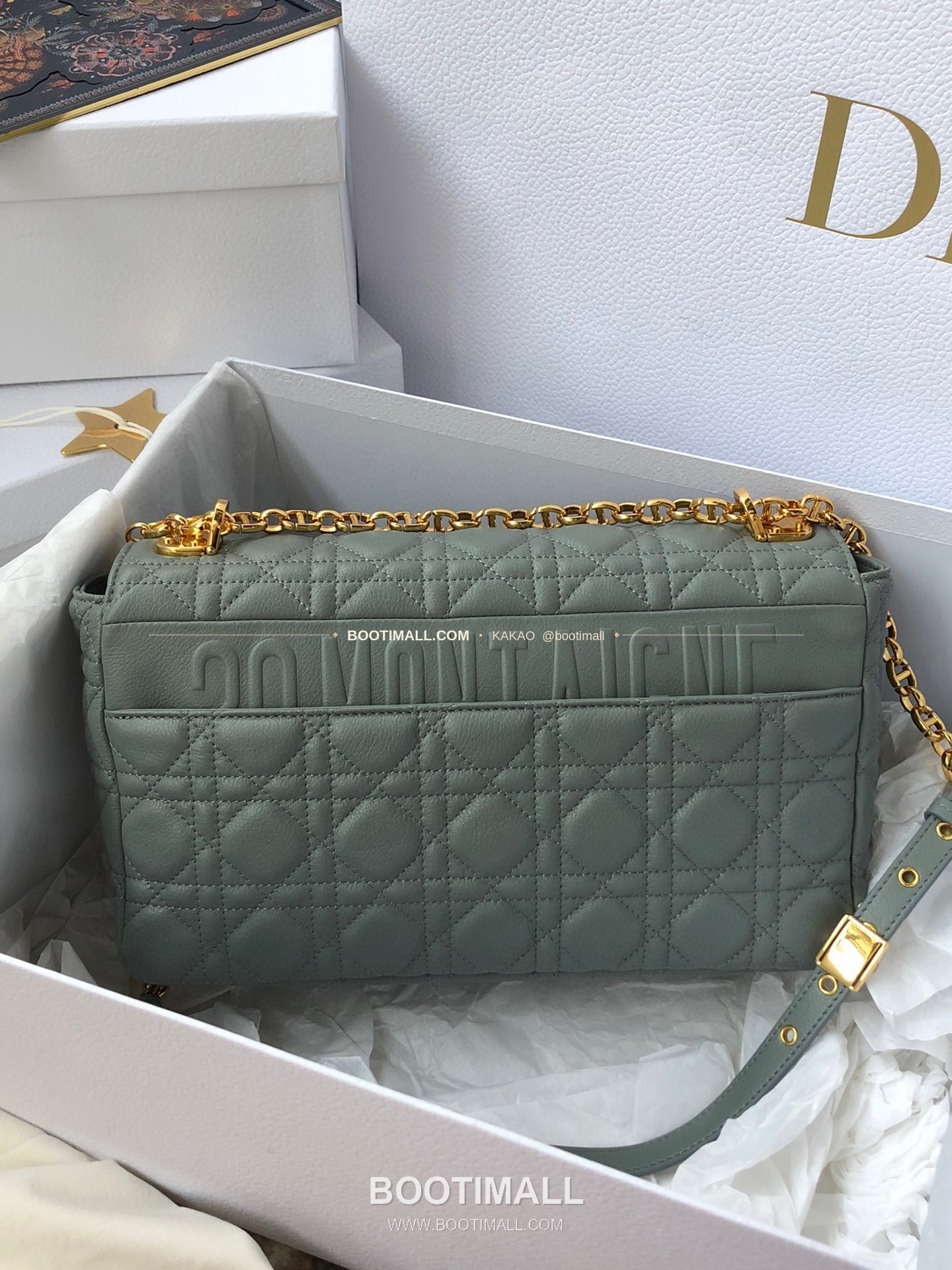 디올 카로 카프스킨 퀼팅 CD 로고 체인 숄더백 Dior Caro Calfskin Quilted CD Logo Chain Shoulder Bag 3380 28cm 12