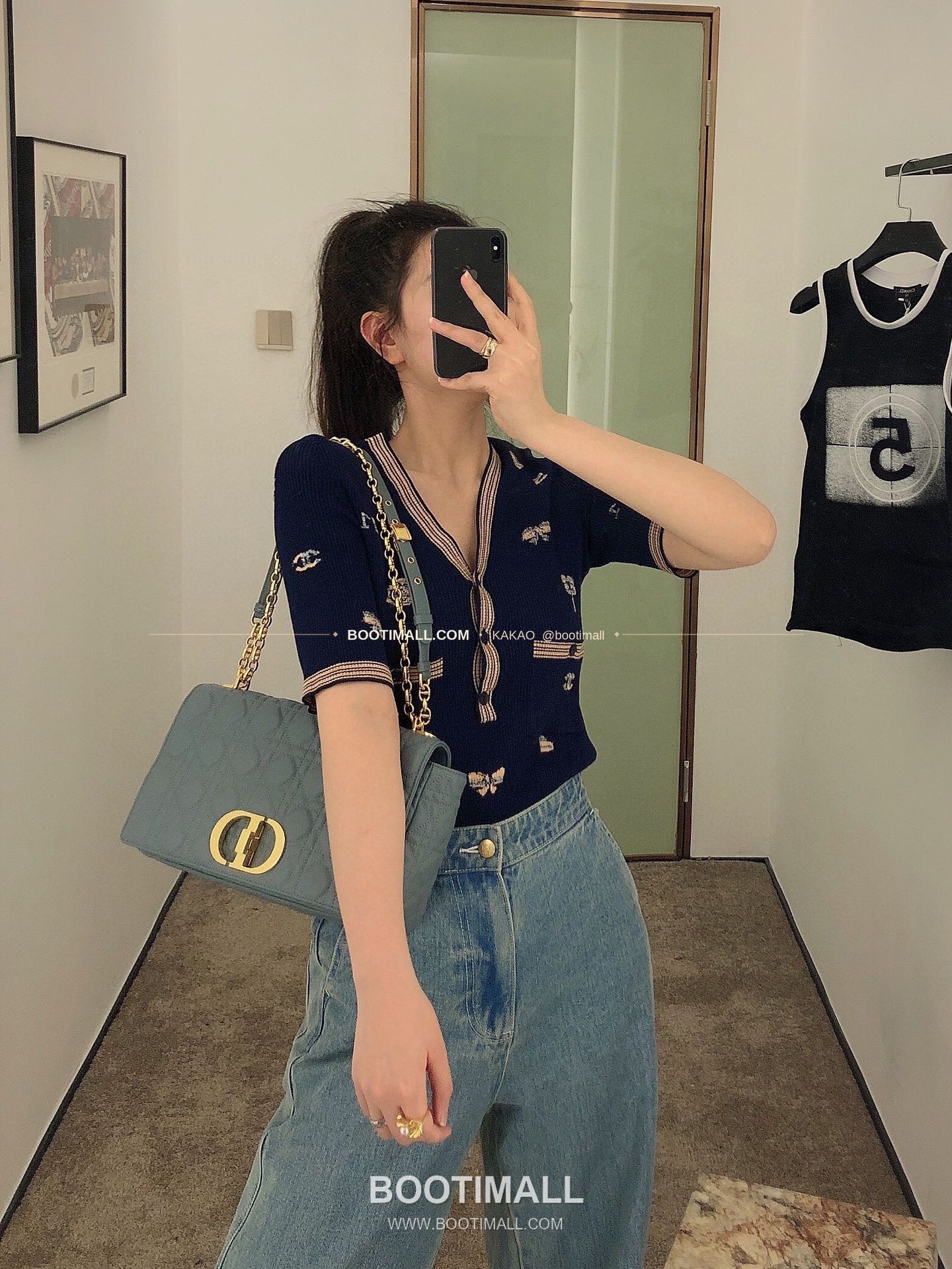 디올 카로 카프스킨 퀼팅 CD 로고 체인 숄더백 Dior Caro Calfskin Quilted CD Logo Chain Shoulder Bag 3380 28cm 1