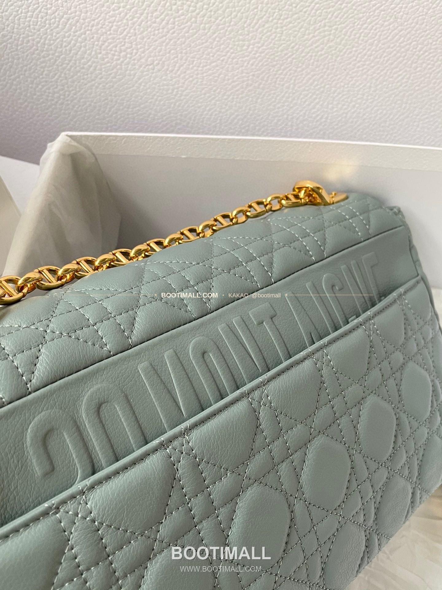 디올 카로 카프스킨 퀼팅 CD 로고 체인 숄더백 Dior Caro Calfskin Quilted CD Logo Chain Shoulder Bag 3380 28cm 12