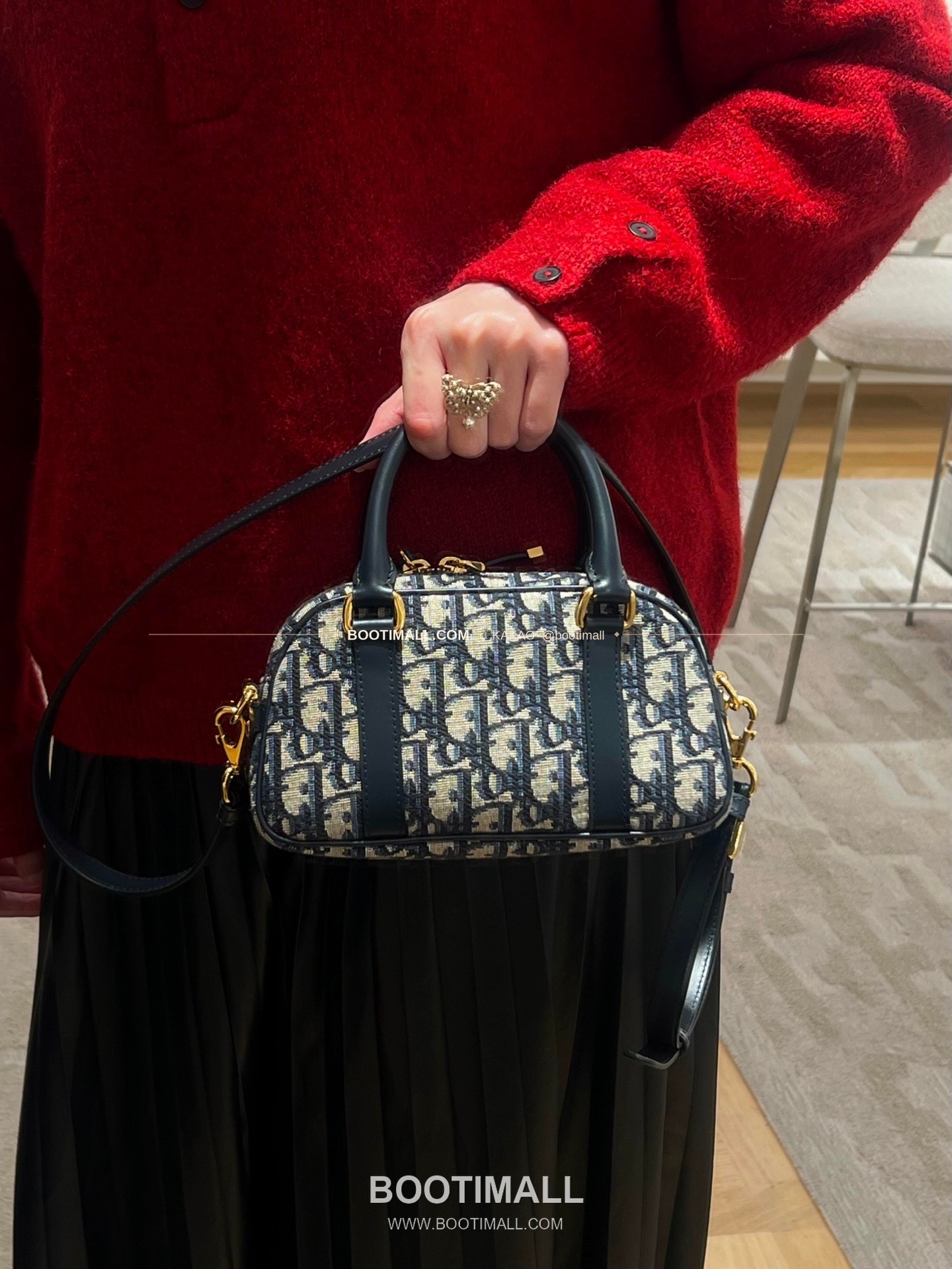 디올 디바이브 오블리크 캔버스 볼링 미니백 Dior D-Vibe Oblique Canvas Bowling Mini Bag 5250 20.5cm 5