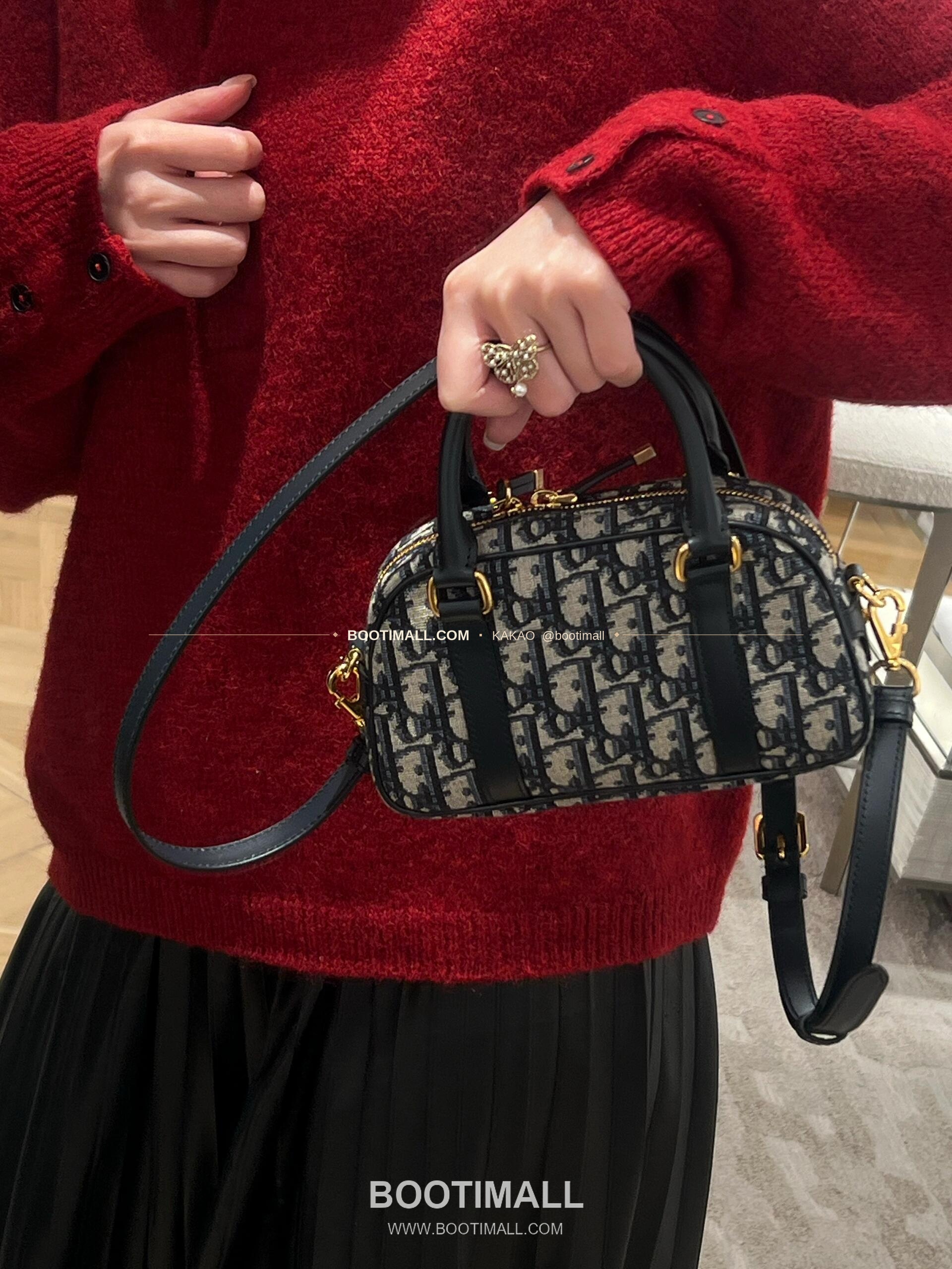 디올 디바이브 오블리크 캔버스 볼링 미니백 Dior D-Vibe Oblique Canvas Bowling Mini Bag 5250 20.5cm 7