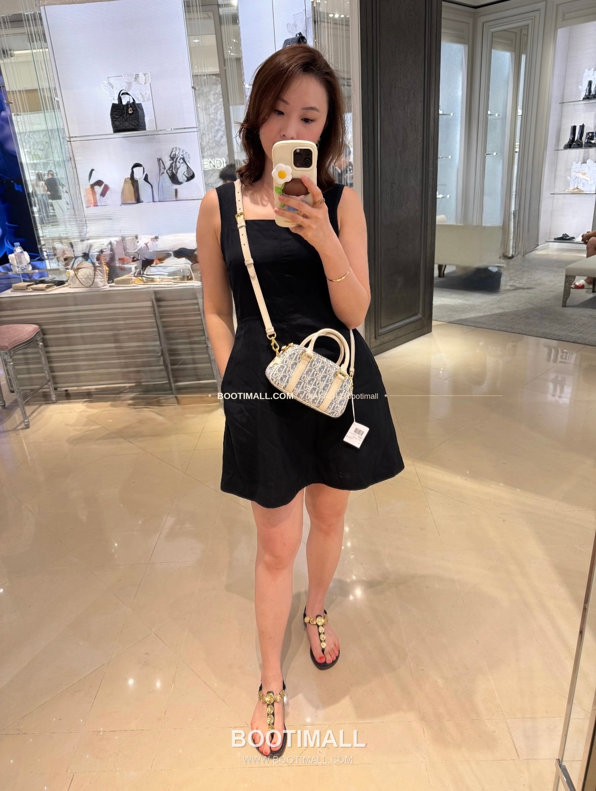 디올 디바이브 오블리크 캔버스 볼링 미니백 Dior D-Vibe Oblique Canvas Bowling Mini Bag 5250 20.5cm 5