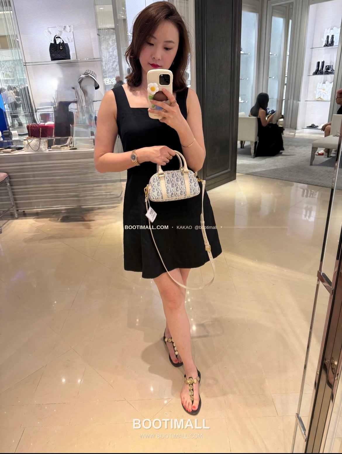 디올 디바이브 오블리크 캔버스 볼링 미니백 Dior D-Vibe Oblique Canvas Bowling Mini Bag 5250 20.5cm 6