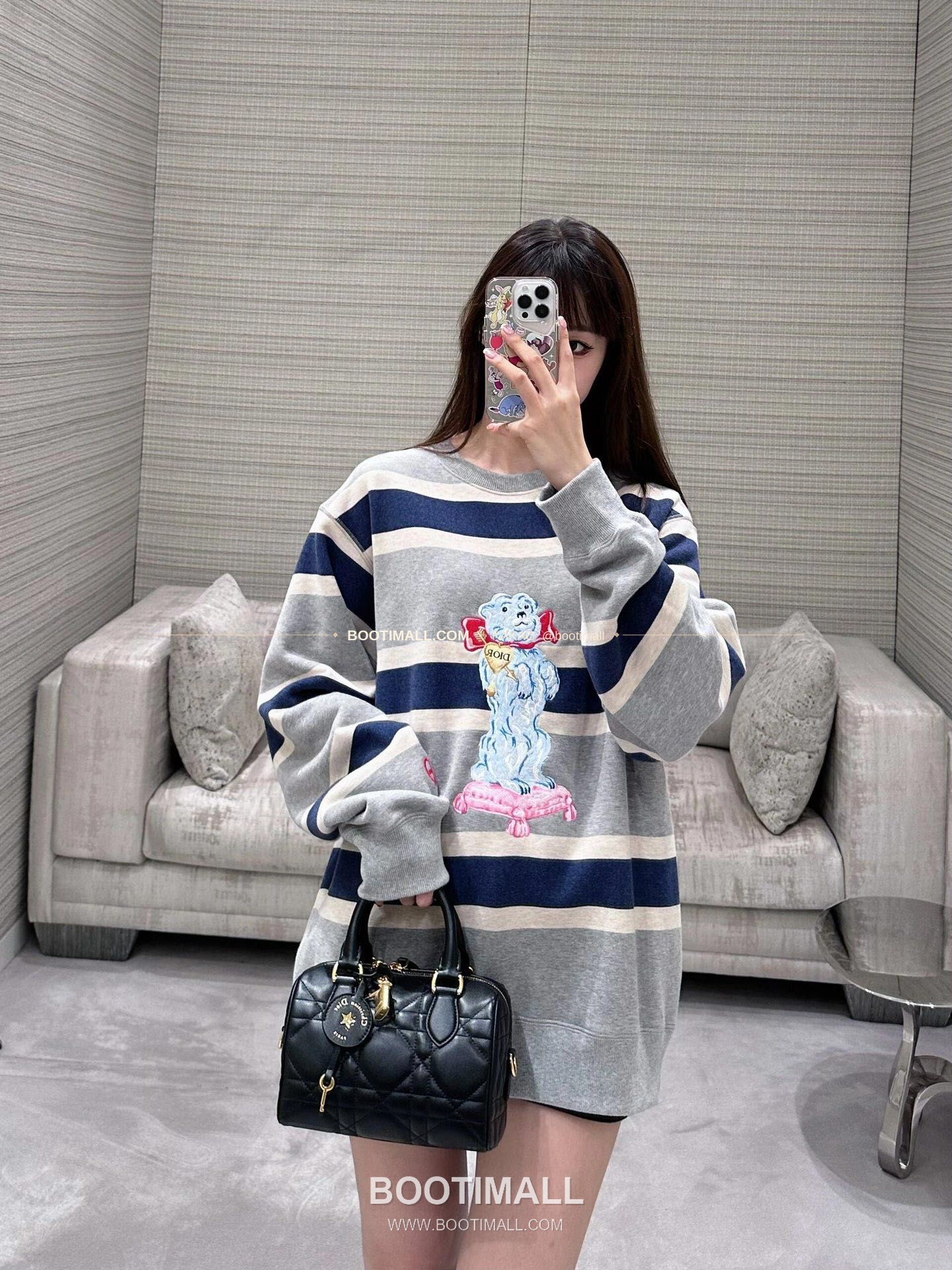 디올 그루브 오블리크 캔버스 보스턴 토트백 Dior Groove Oblique Canvas Boston Tote Bag 3113 25cm 6