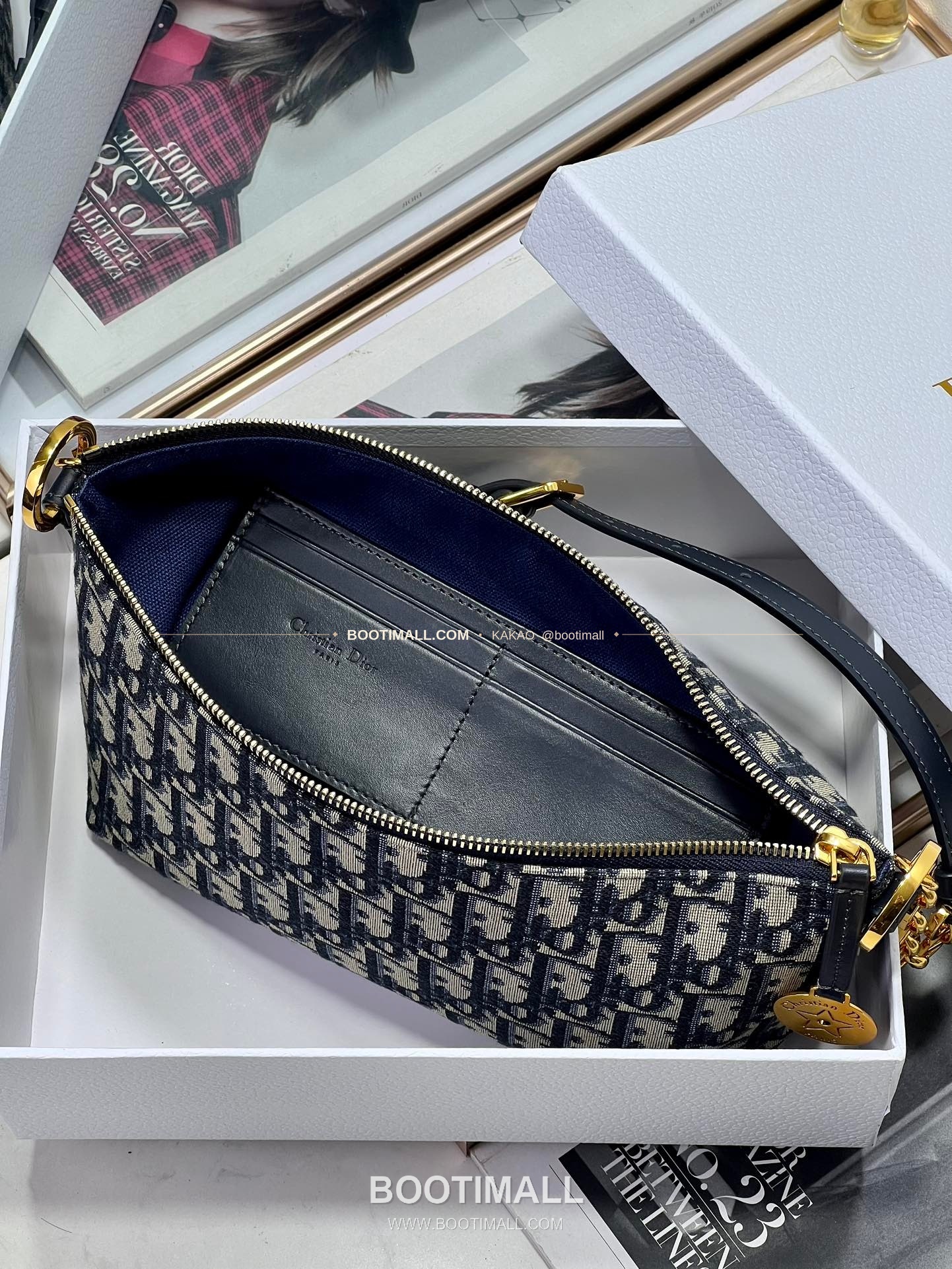 디올 디올스타 레더 체인 호보 숄더백 Dior Diorstar Leather Chain Hobo Shoulder Bag 3106 28.5cm 9