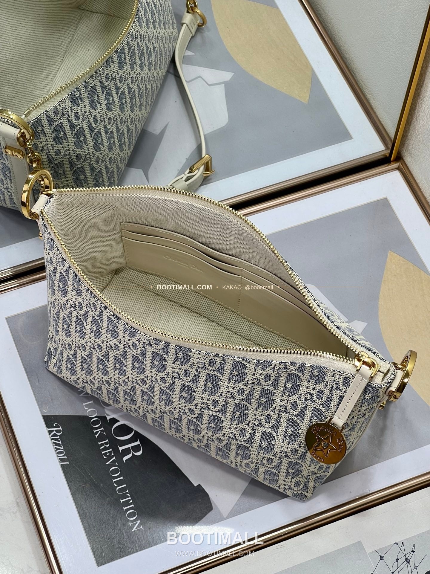 디올 디올스타 레더 체인 호보 숄더백 Dior Diorstar Leather Chain Hobo Shoulder Bag 3106 28.5cm 9