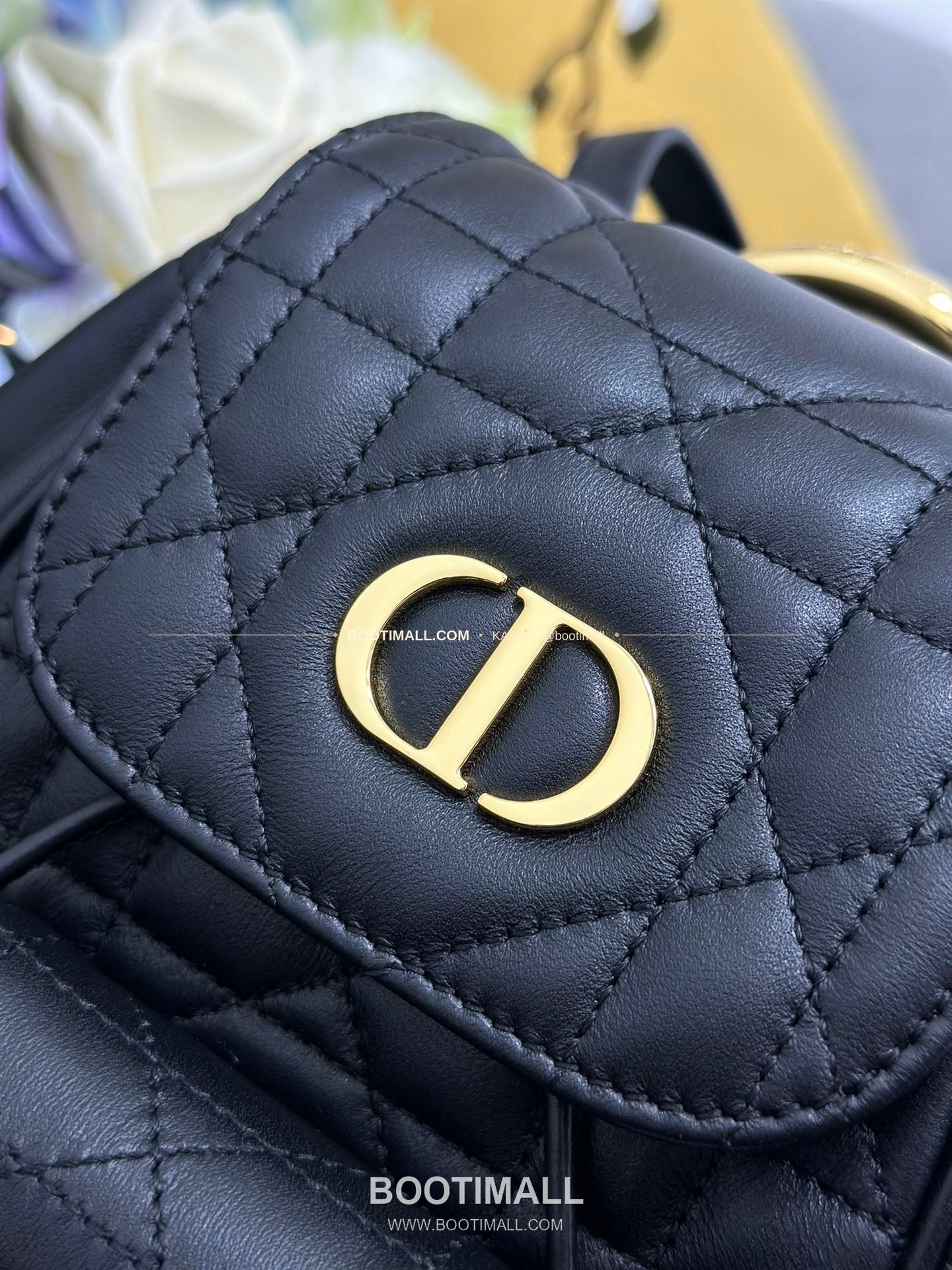 디올 카로 램스킨 퀼팅 CD 로고 백팩 Dior Caro Lambskin Quilted CD Logo Backpack M6302 19.5cm 6