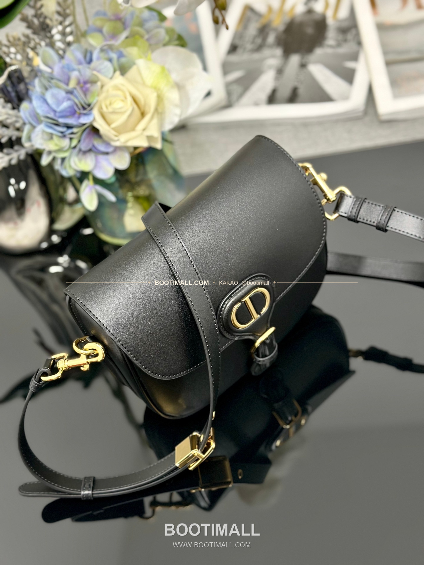 디올 바비 카프스킨 CD 로고 플랩 숄더백 Dior Bobby Calfskin CD Logo Flap Shoulder Bag M9319 22cm 4