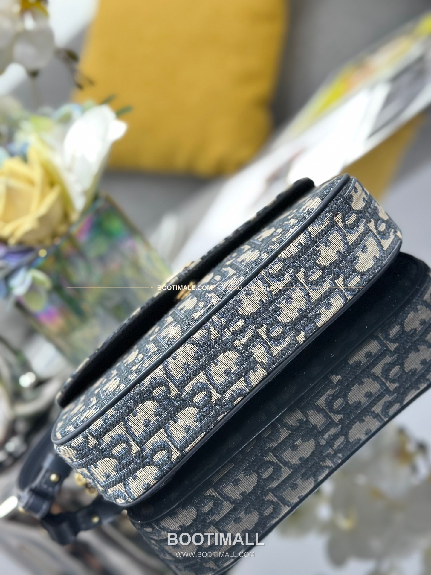 디올 디바인 오블리크 캔버스 CD 로고 체인 숄더백 Dior D-Vine Oblique Canvas CD Logo Chain Shoulder Bag S5620 22cm 4