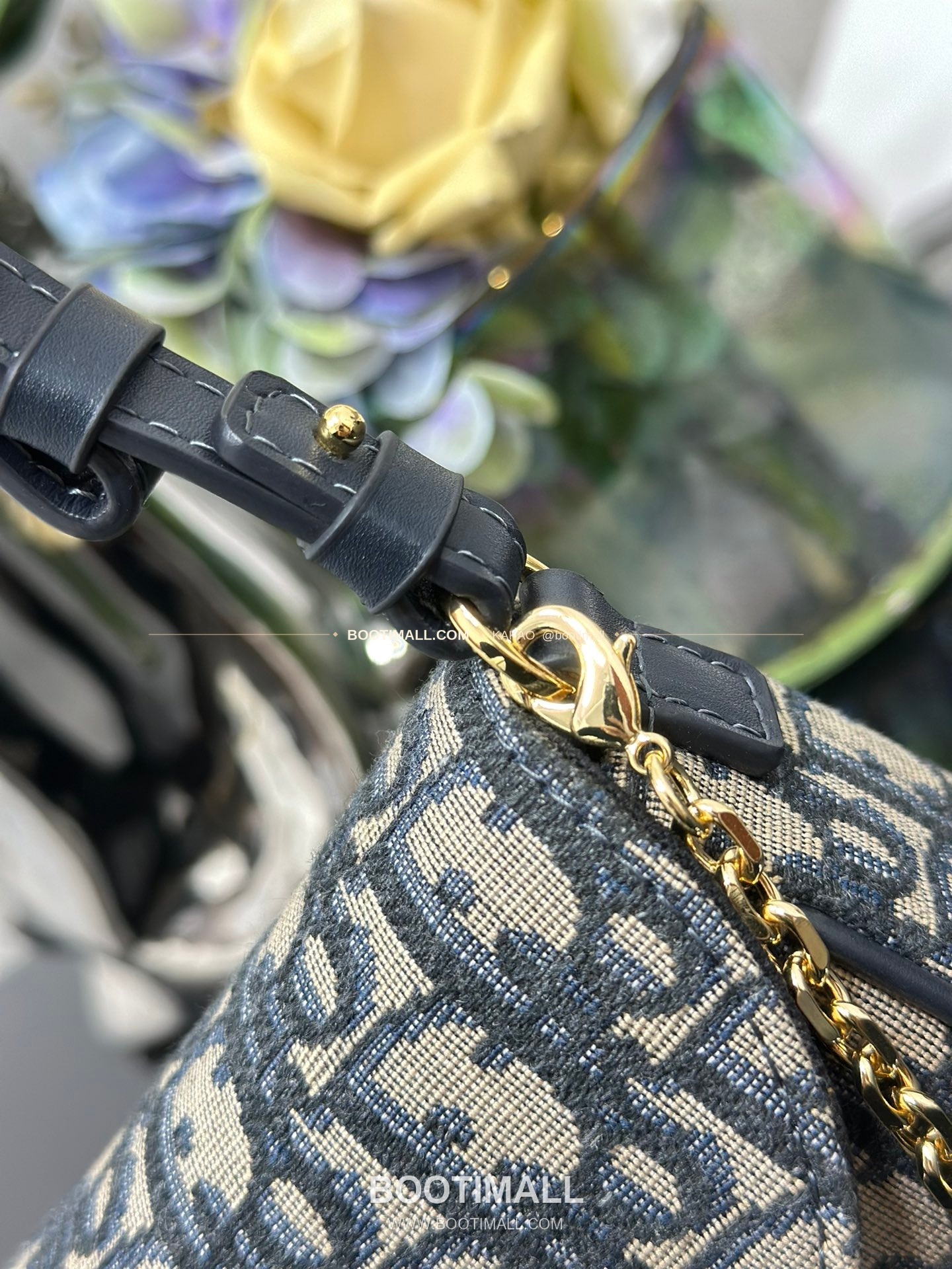 디올 디바인 오블리크 캔버스 CD 로고 체인 숄더백 Dior D-Vine Oblique Canvas CD Logo Chain Shoulder Bag S5620 22cm 6