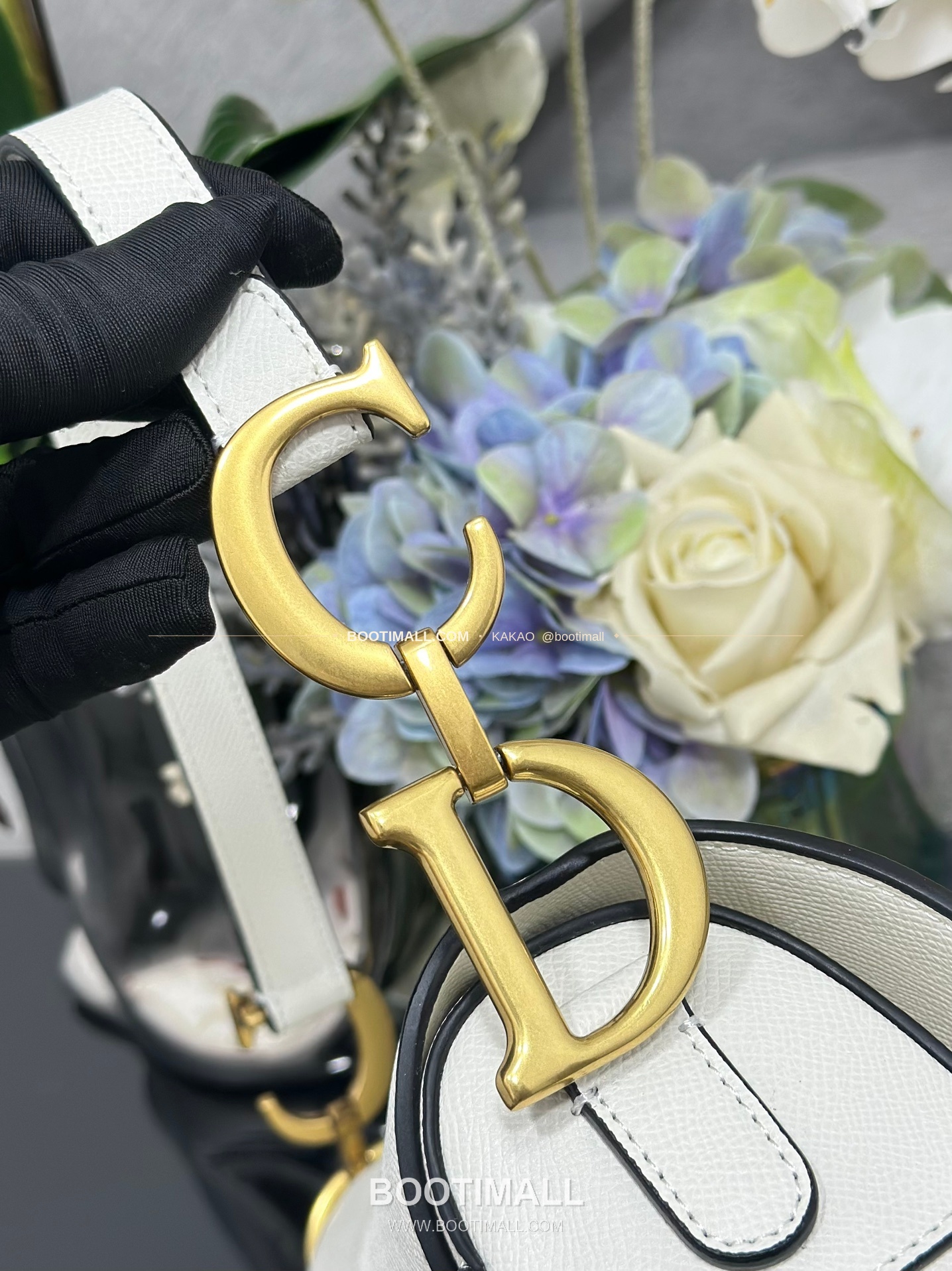 디올 새들 그레인 카프스킨 CD 로고 플랩 숄더백 Dior Saddle Grained Calfskin CD Logo Flap Shoulder Bag M0446 25.5cm 5