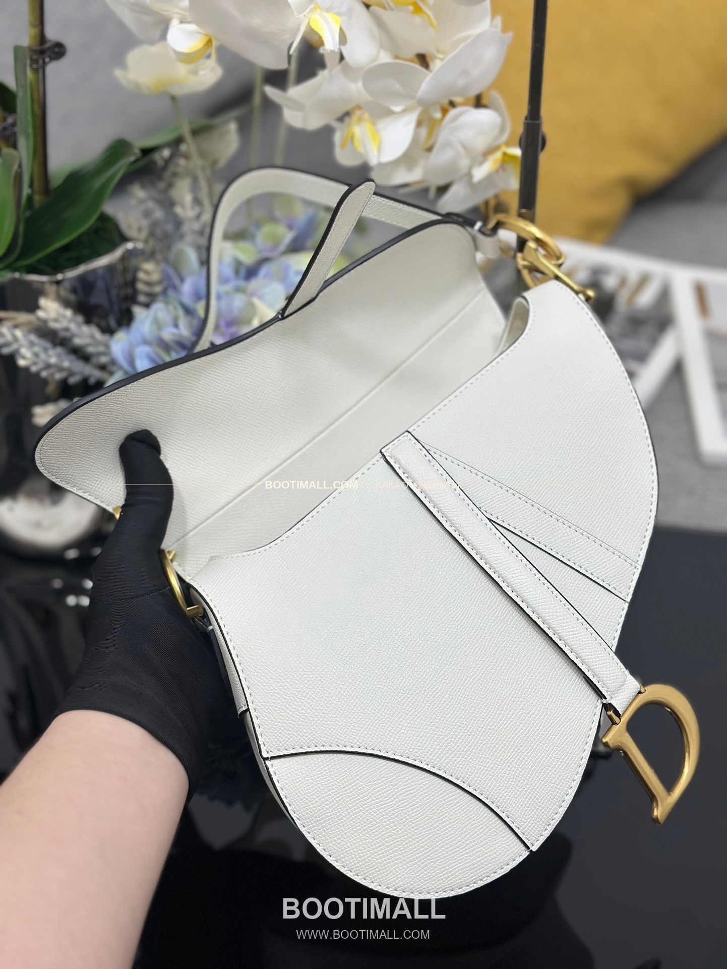 디올 새들 그레인 카프스킨 CD 로고 플랩 숄더백 Dior Saddle Grained Calfskin CD Logo Flap Shoulder Bag M0446 25.5cm 7