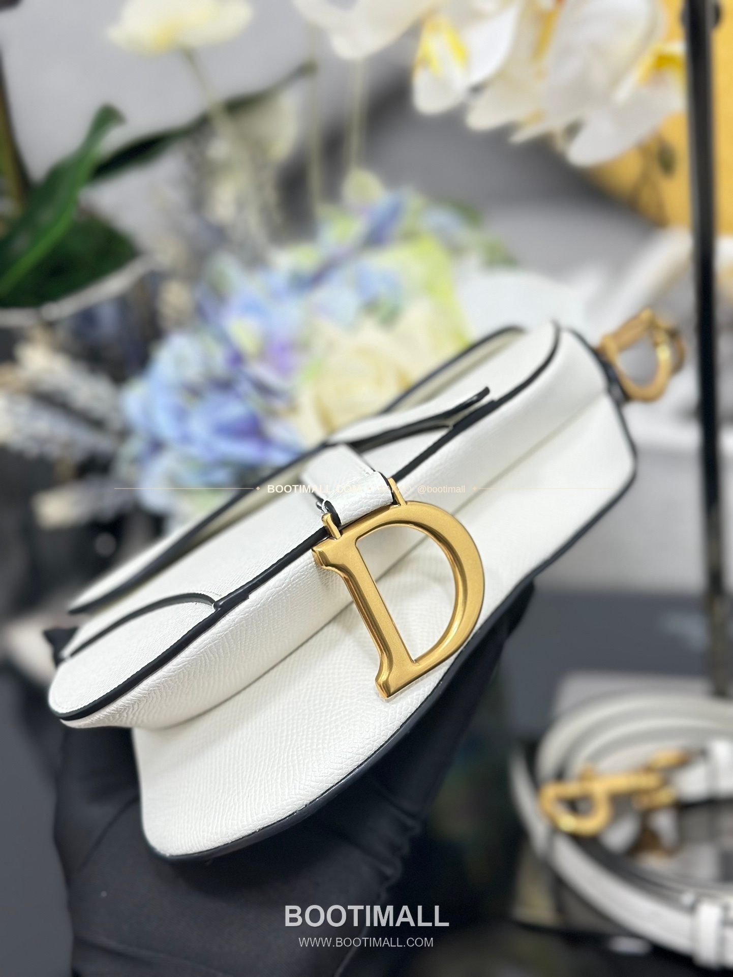 디올 새들 스무스 카프스킨 CD 로고 플랩 숄더백 Dior Saddle Smooth Calfskin CD Logo Flap Shoulder Bag M0447 21cm 4