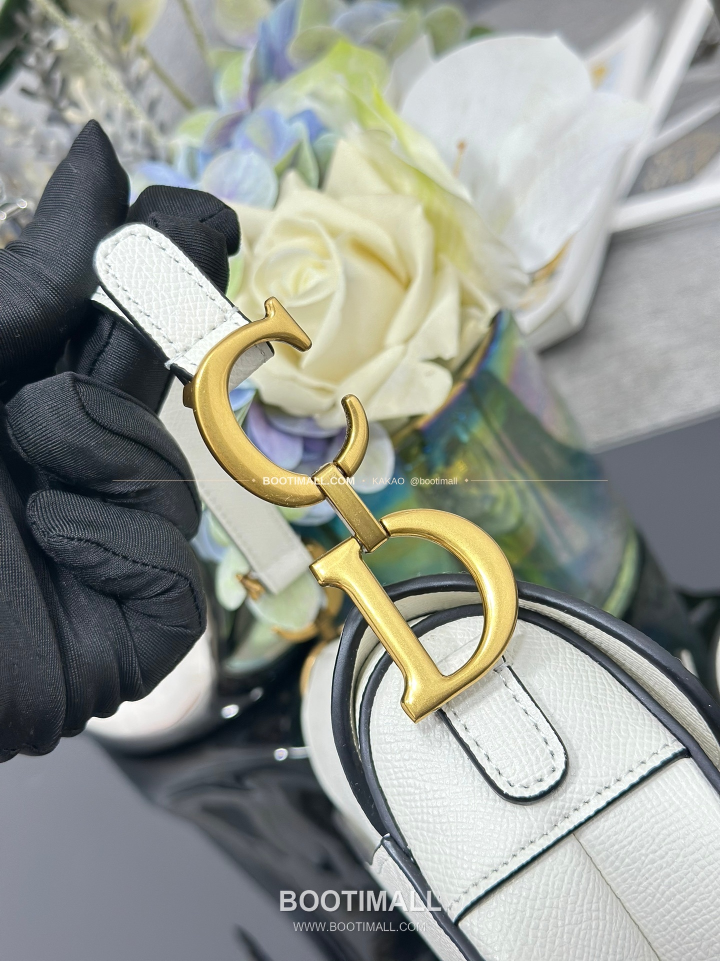 디올 새들 스무스 카프스킨 CD 로고 플랩 숄더백 Dior Saddle Smooth Calfskin CD Logo Flap Shoulder Bag M0447 21cm 5