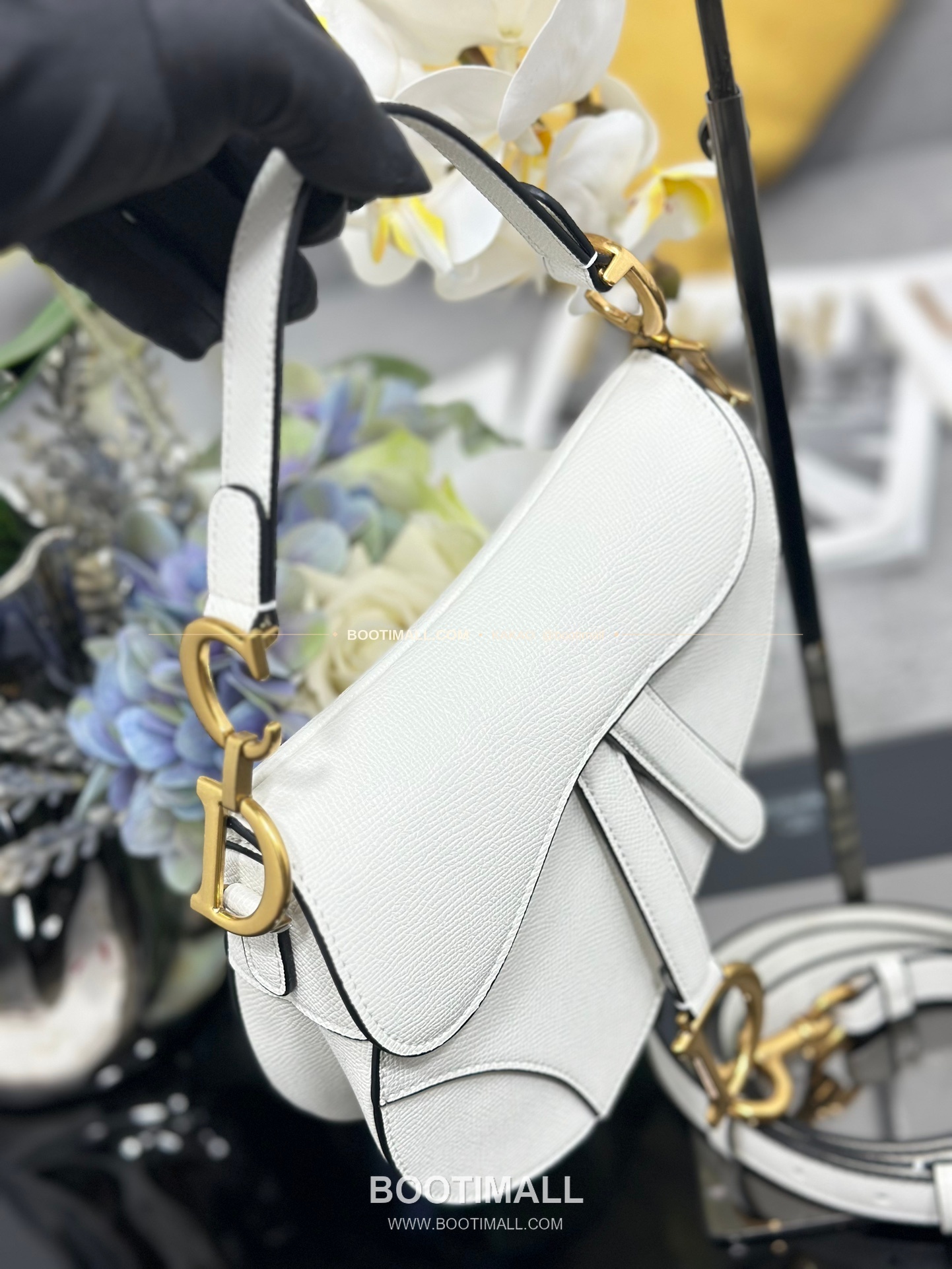디올 새들 스무스 카프스킨 CD 로고 플랩 숄더백 Dior Saddle Smooth Calfskin CD Logo Flap Shoulder Bag M0447 21cm 6