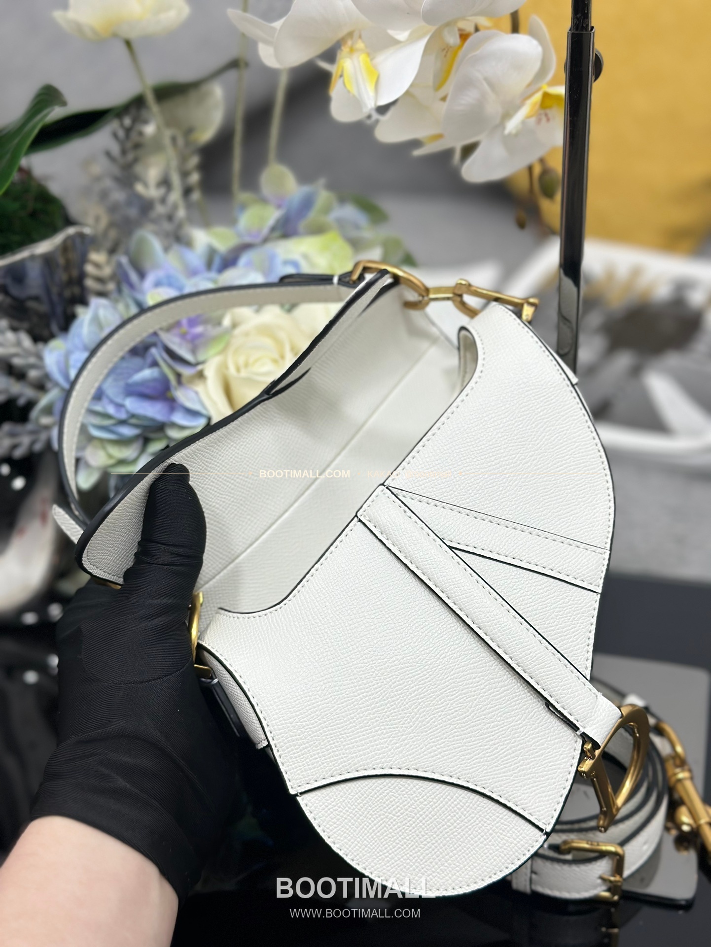 디올 새들 스무스 카프스킨 CD 로고 플랩 숄더백 Dior Saddle Smooth Calfskin CD Logo Flap Shoulder Bag M0447 21cm 7