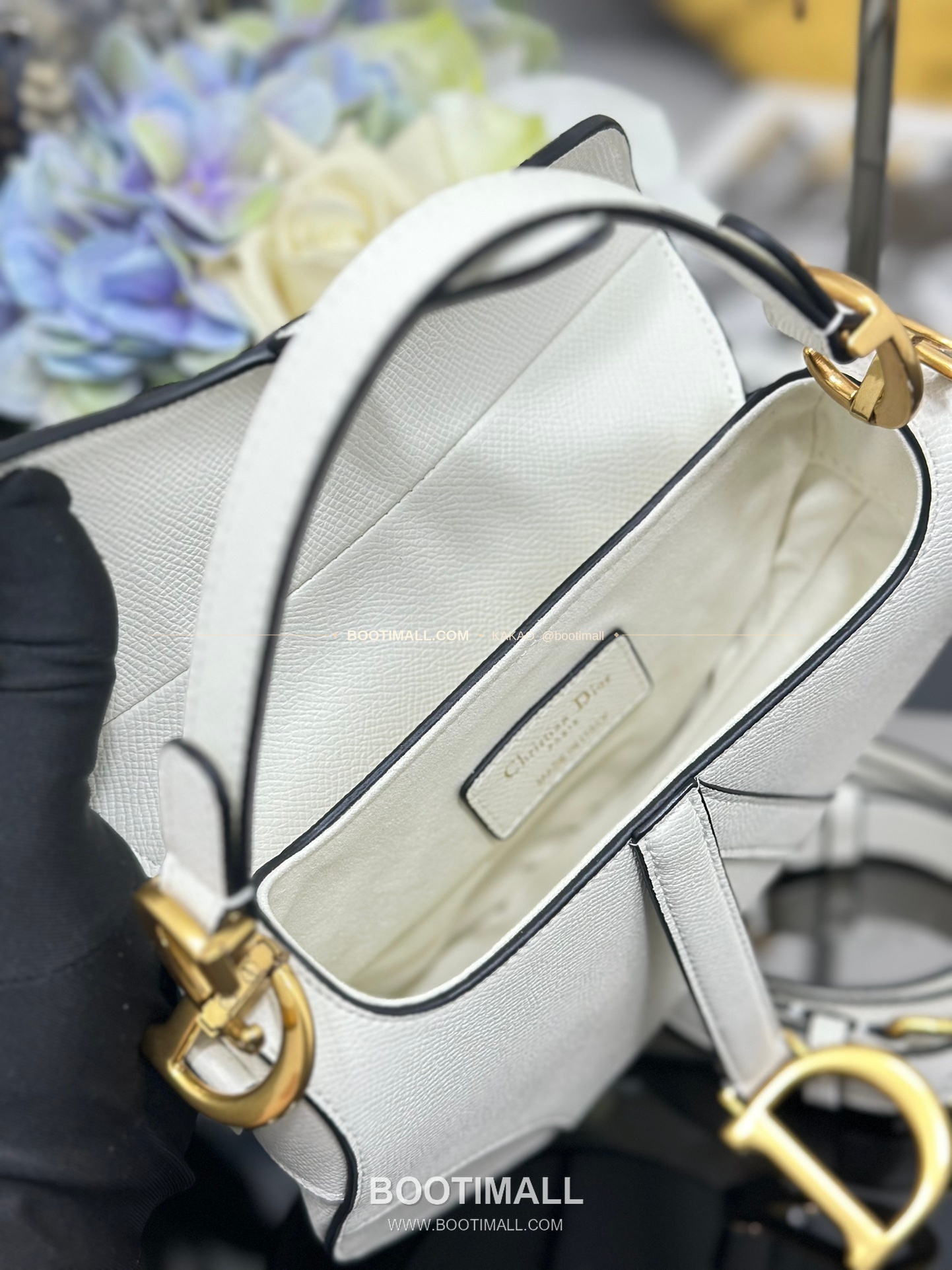 디올 새들 스무스 카프스킨 CD 로고 플랩 숄더백 Dior Saddle Smooth Calfskin CD Logo Flap Shoulder Bag M0447 21cm 8