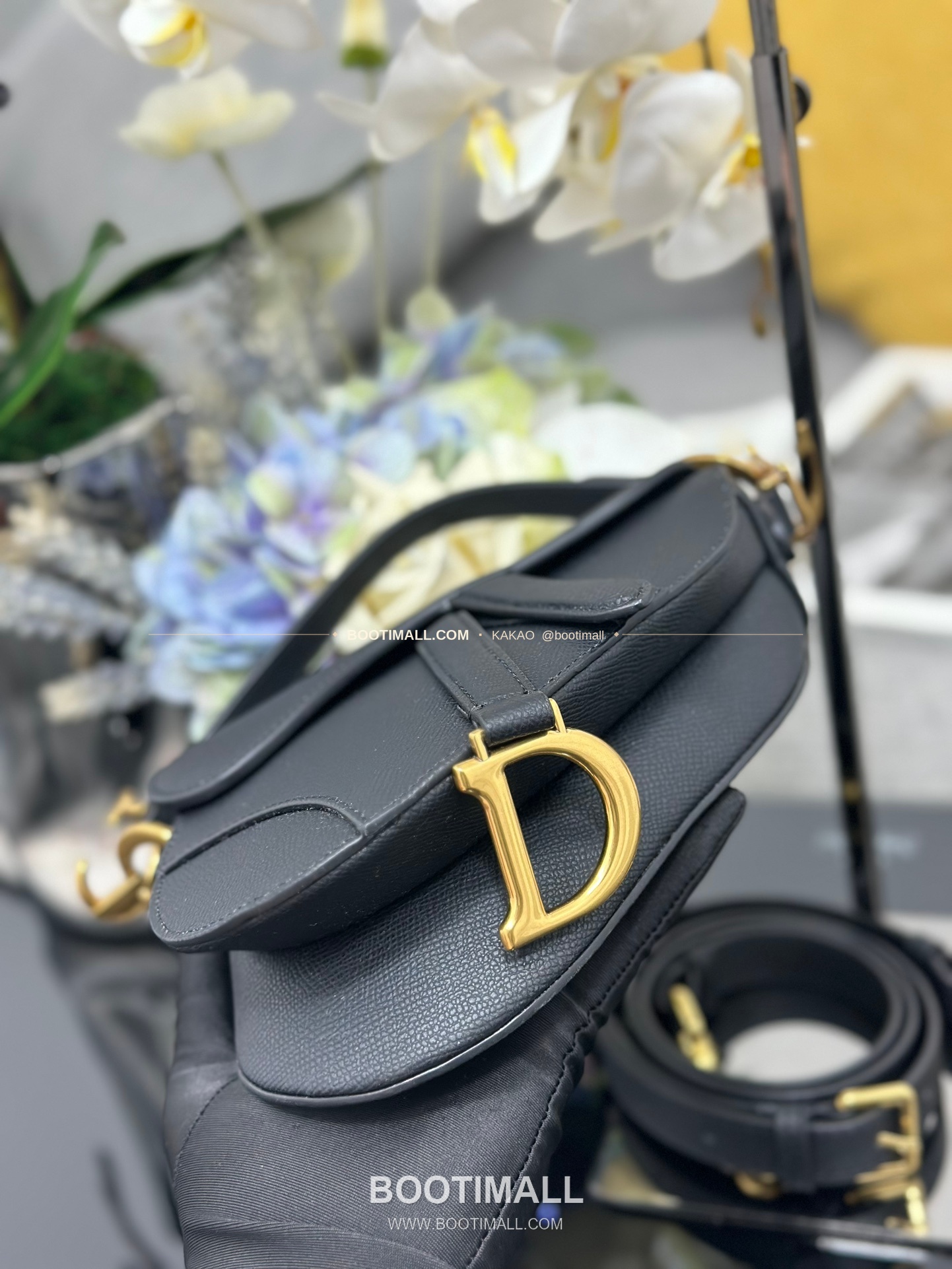 디올 새들 스무스 카프스킨 CD 로고 플랩 숄더백 Dior Saddle Smooth Calfskin CD Logo Flap Shoulder Bag M0447 21cm 4
