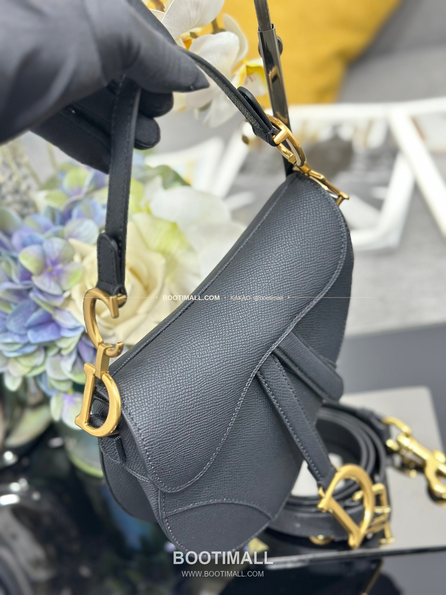 디올 새들 스무스 카프스킨 CD 로고 플랩 숄더백 Dior Saddle Smooth Calfskin CD Logo Flap Shoulder Bag M0447 21cm 6