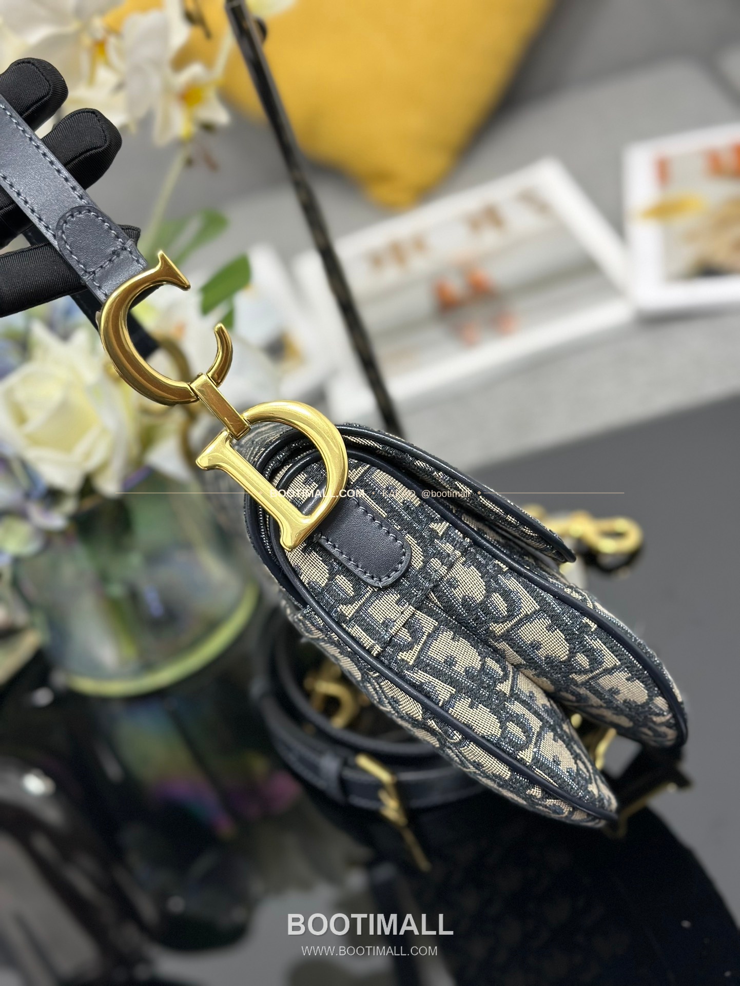 디올 새들 오블리크 캔버스 CD 로고 플랩 숄더백 Dior Saddle Oblique Canvas CD Logo Flap Shoulder Bag M0446 25.5cm 3