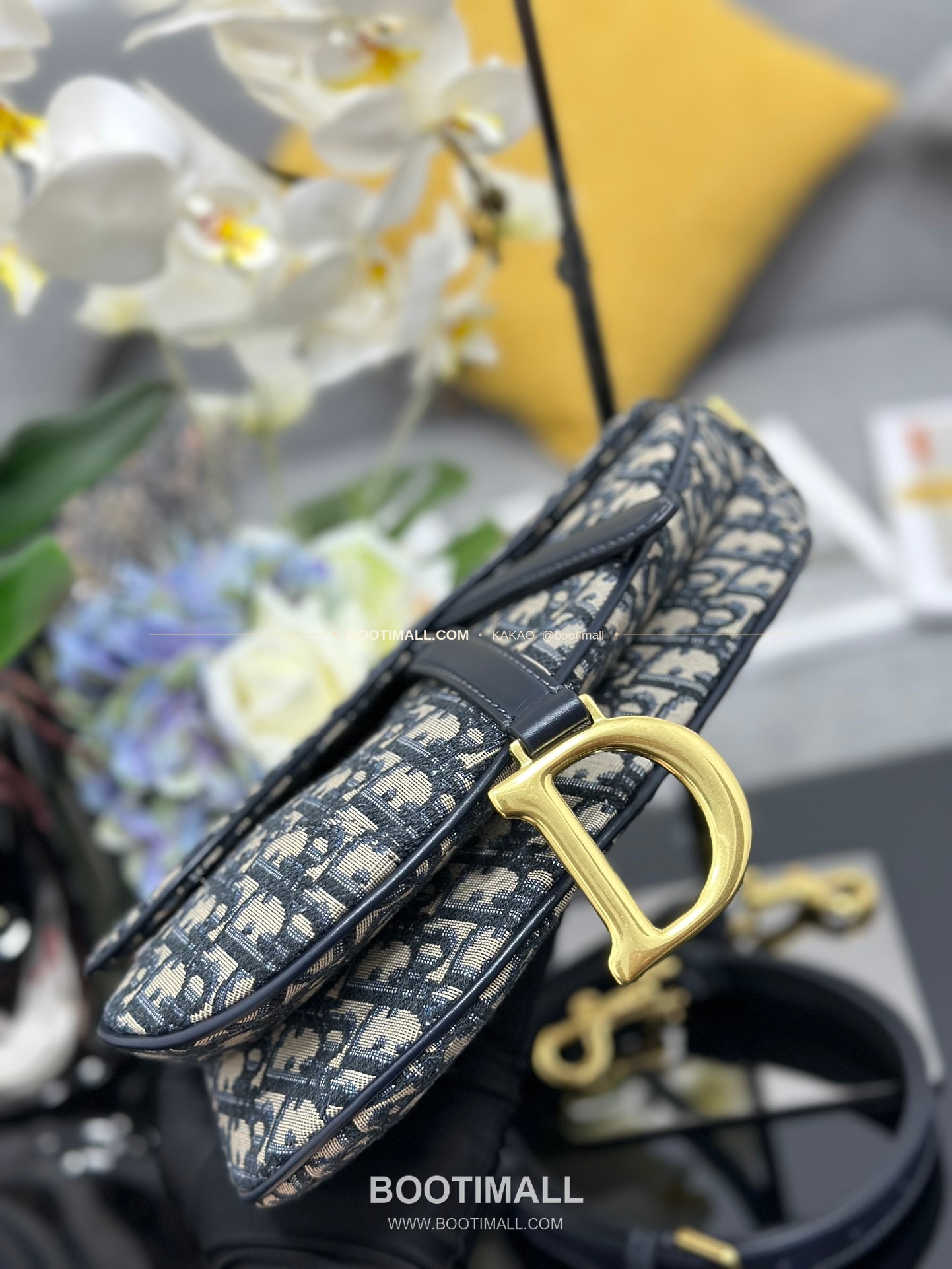 디올 새들 오블리크 캔버스 CD 로고 플랩 숄더백 Dior Saddle Oblique Canvas CD Logo Flap Shoulder Bag M0446 25.5cm 4