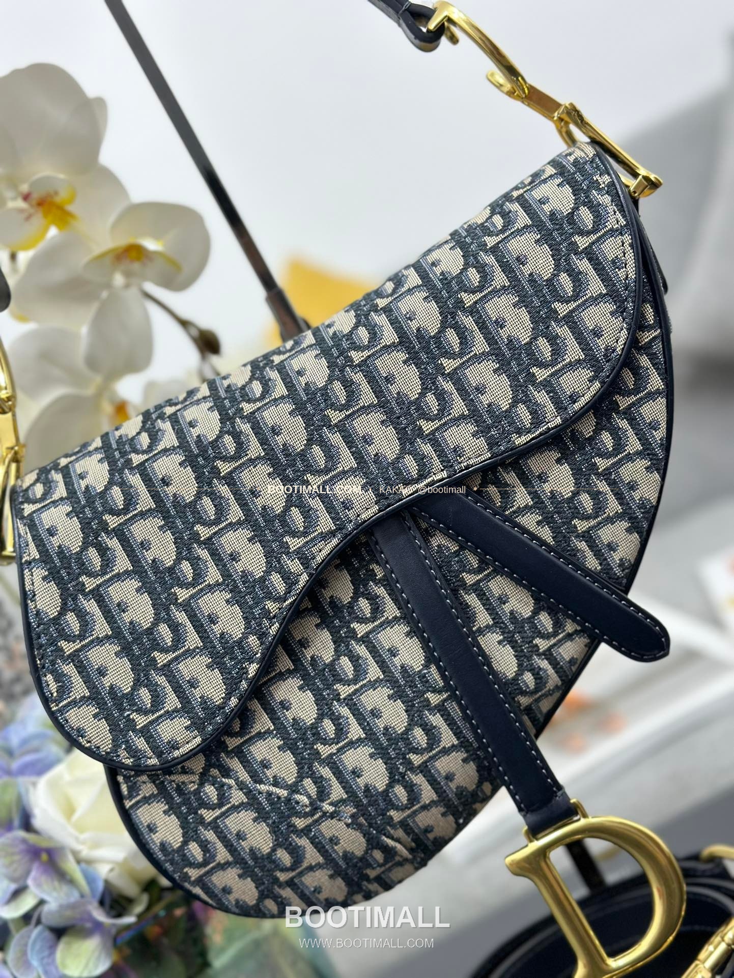 디올 새들 오블리크 캔버스 CD 로고 플랩 숄더백 Dior Saddle Oblique Canvas CD Logo Flap Shoulder Bag M0446 25.5cm 5