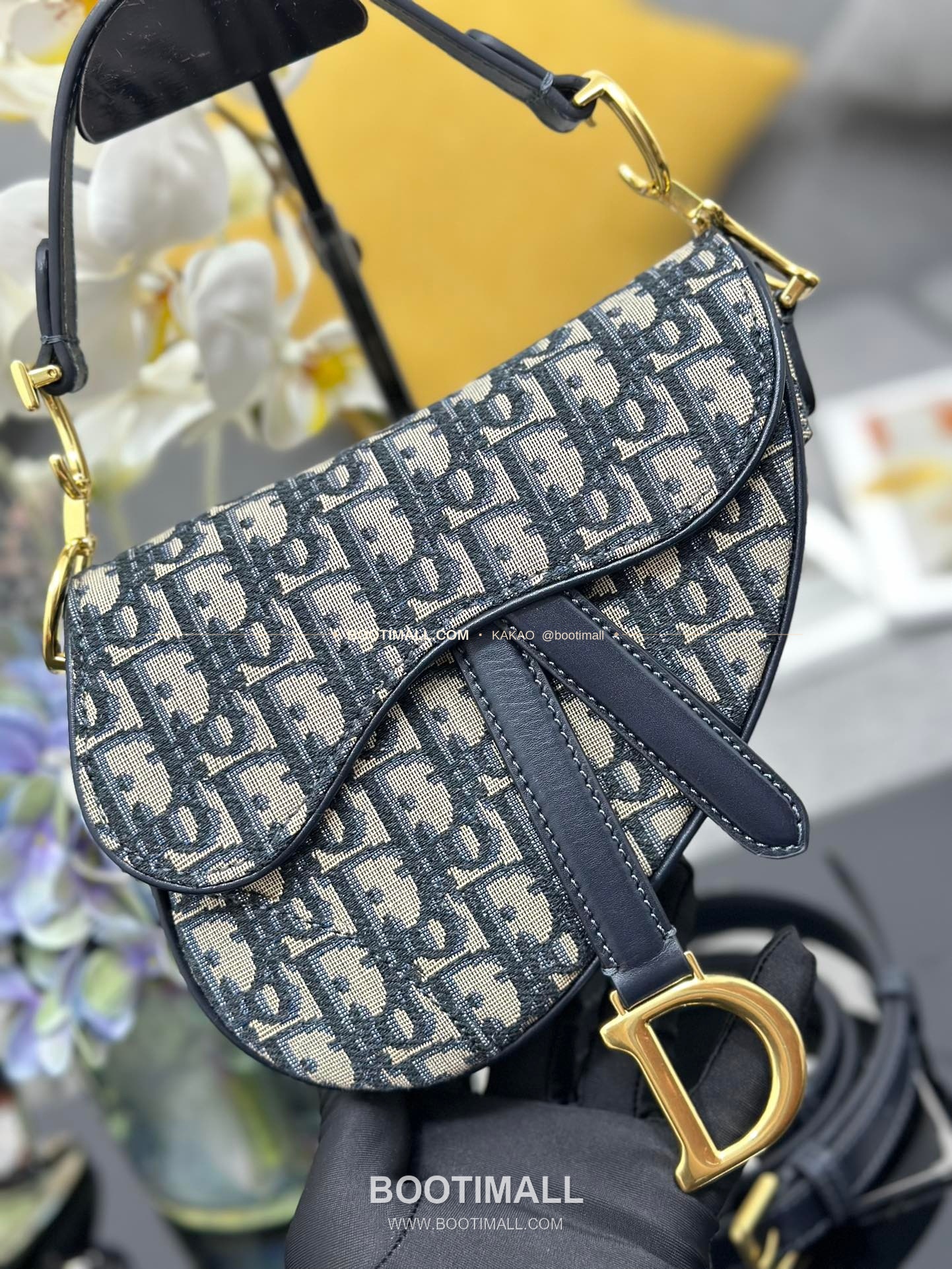 디올 새들 오블리크 캔버스 CD 로고 플랩 숄더백 Dior Saddle Oblique Canvas CD Logo Flap Shoulder Bag M0447 21cm 5