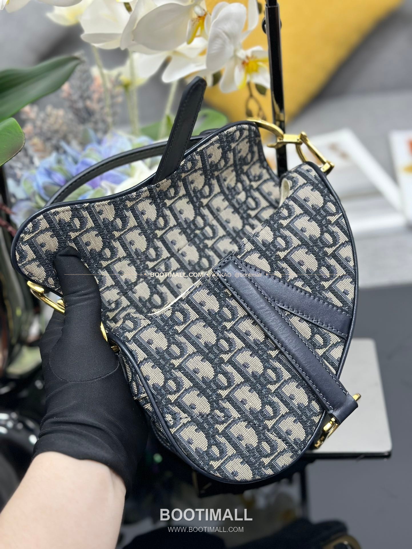 디올 새들 오블리크 캔버스 CD 로고 플랩 숄더백 Dior Saddle Oblique Canvas CD Logo Flap Shoulder Bag M0447 21cm 6