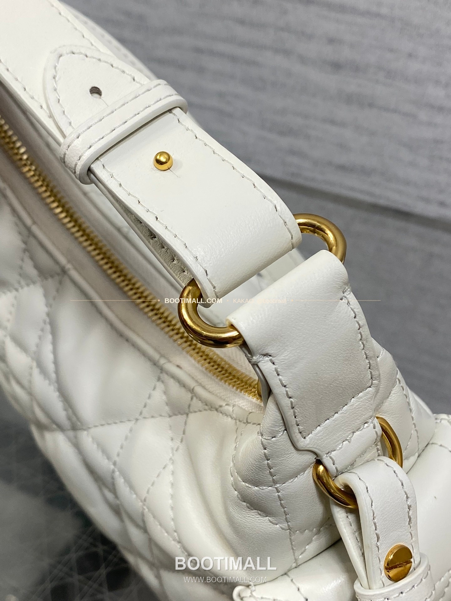 디올 디드림 카프스킨 까나쥬 미니 호보 숄더백 Dior D-Dream Calfskin Cannage Mini Hobo Shoulder Bag 5871 18cm 11