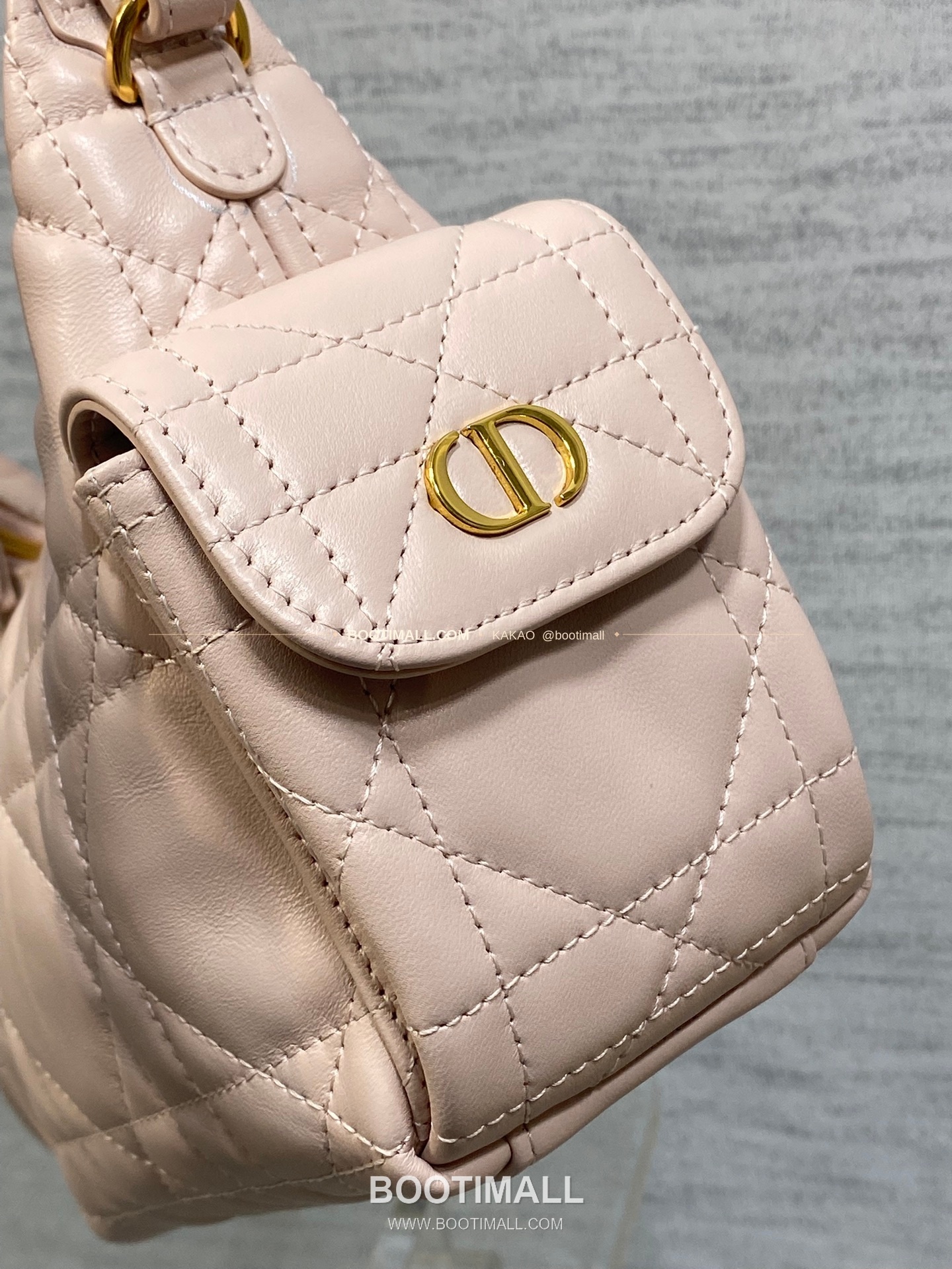 디올 디드림 카프스킨 까나쥬 미니 호보 숄더백 Dior D-Dream Calfskin Cannage Mini Hobo Shoulder Bag 5871 18cm 4